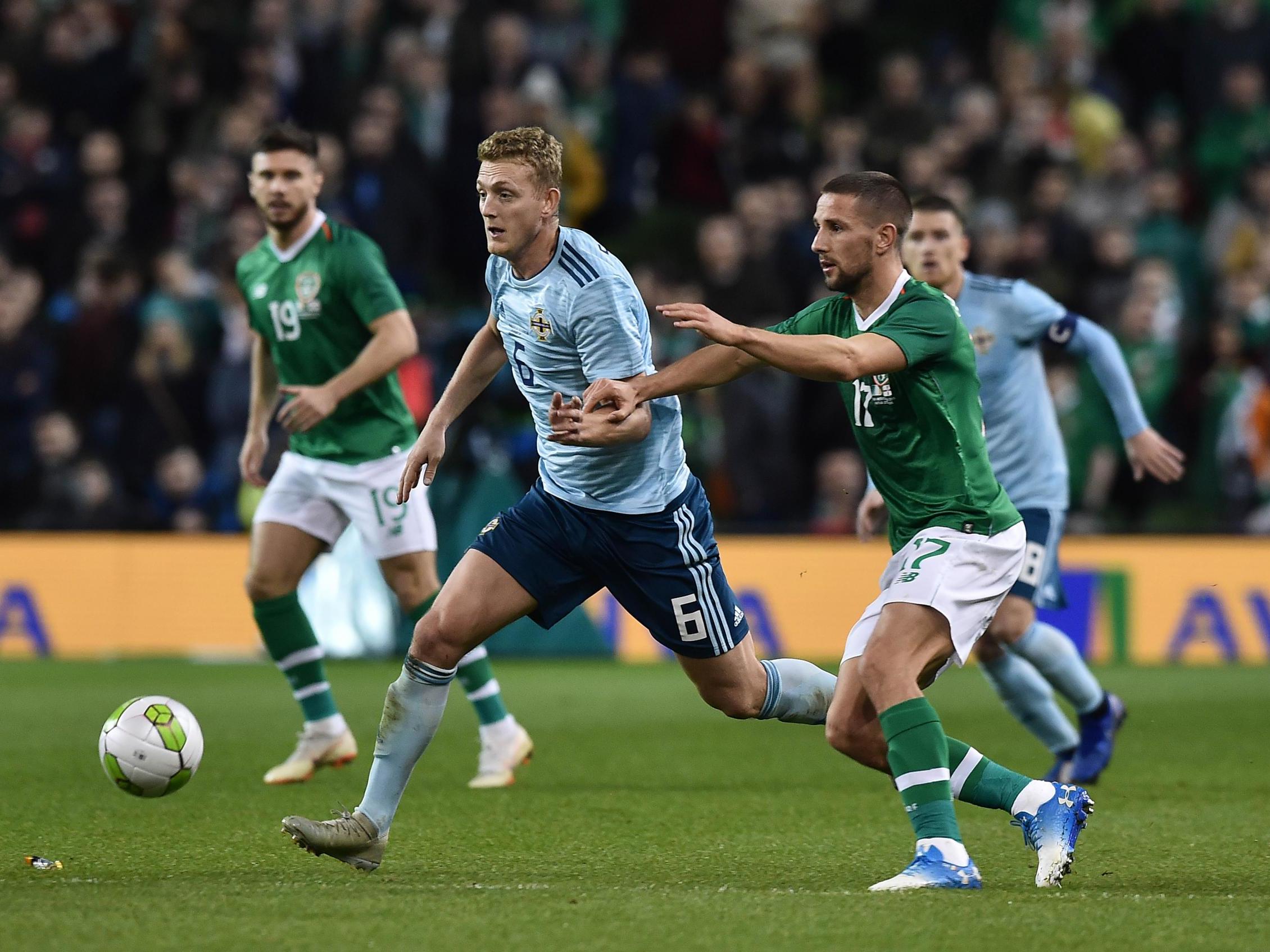 Conor Hourihane chases down George Saville