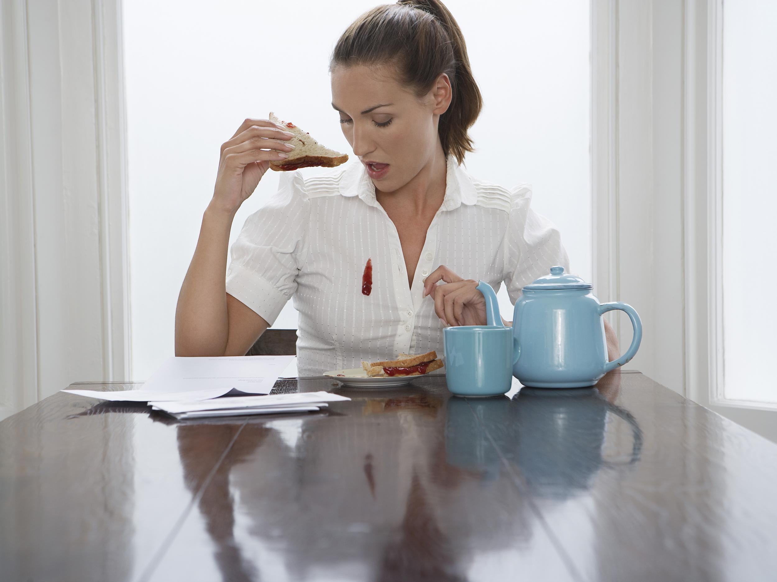 Four in 10 Britons said they could not be trusted with carrying food or drinks, as they were likely to spill them