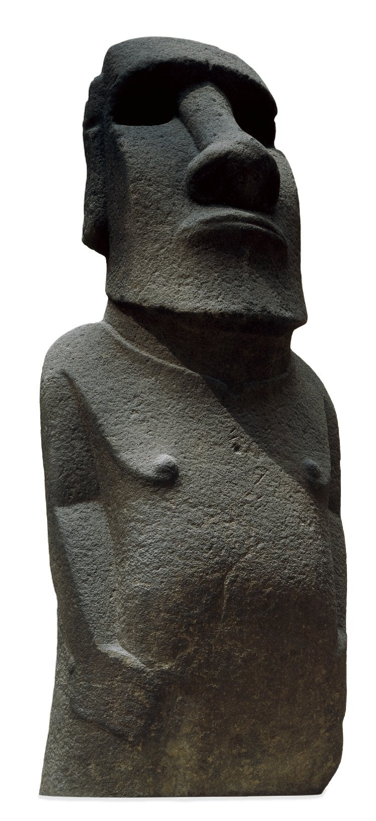 Hoa Hakananai’a, the figure in question, which means ‘lost or stolen friend’ in the local Rapa Nui language