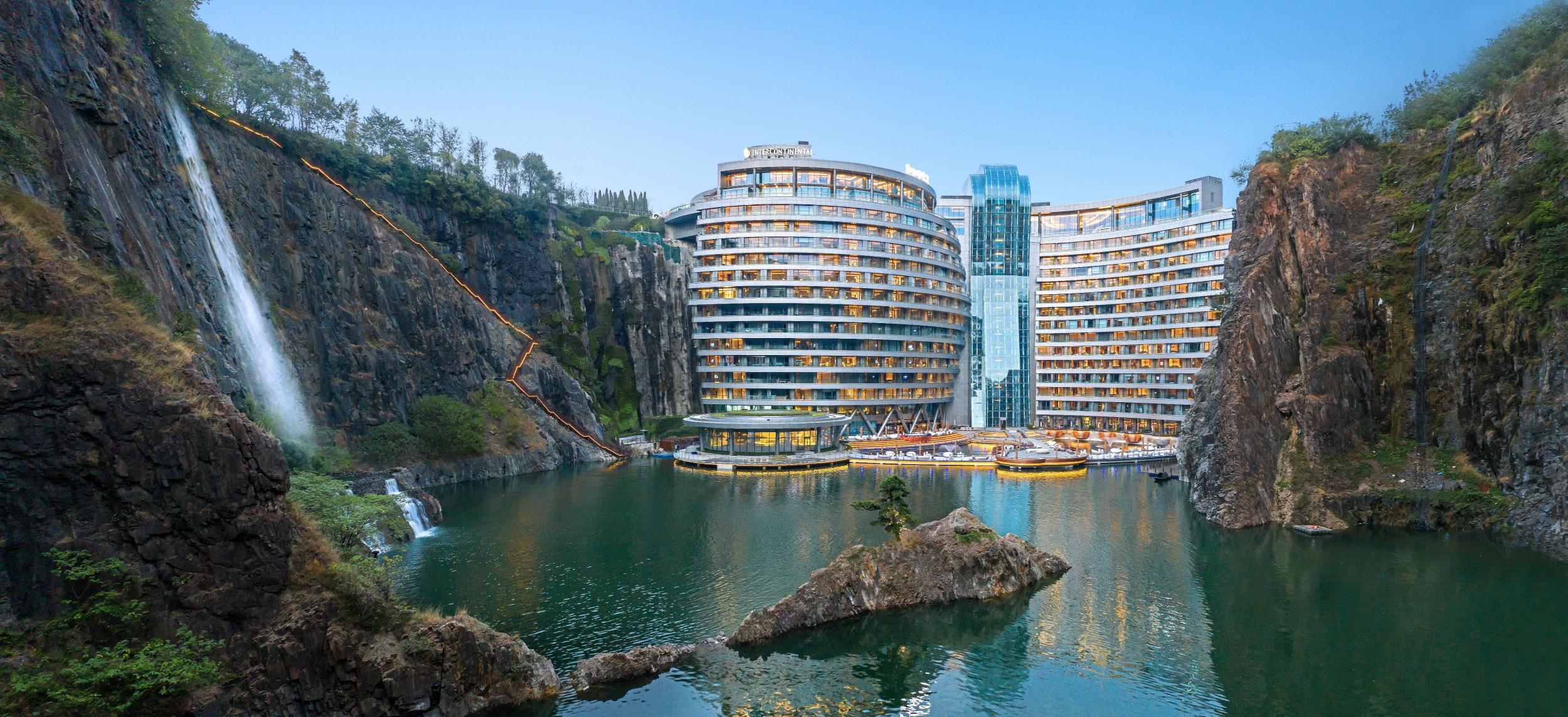 The exterior of the InterContinental Shanghai Wonderland