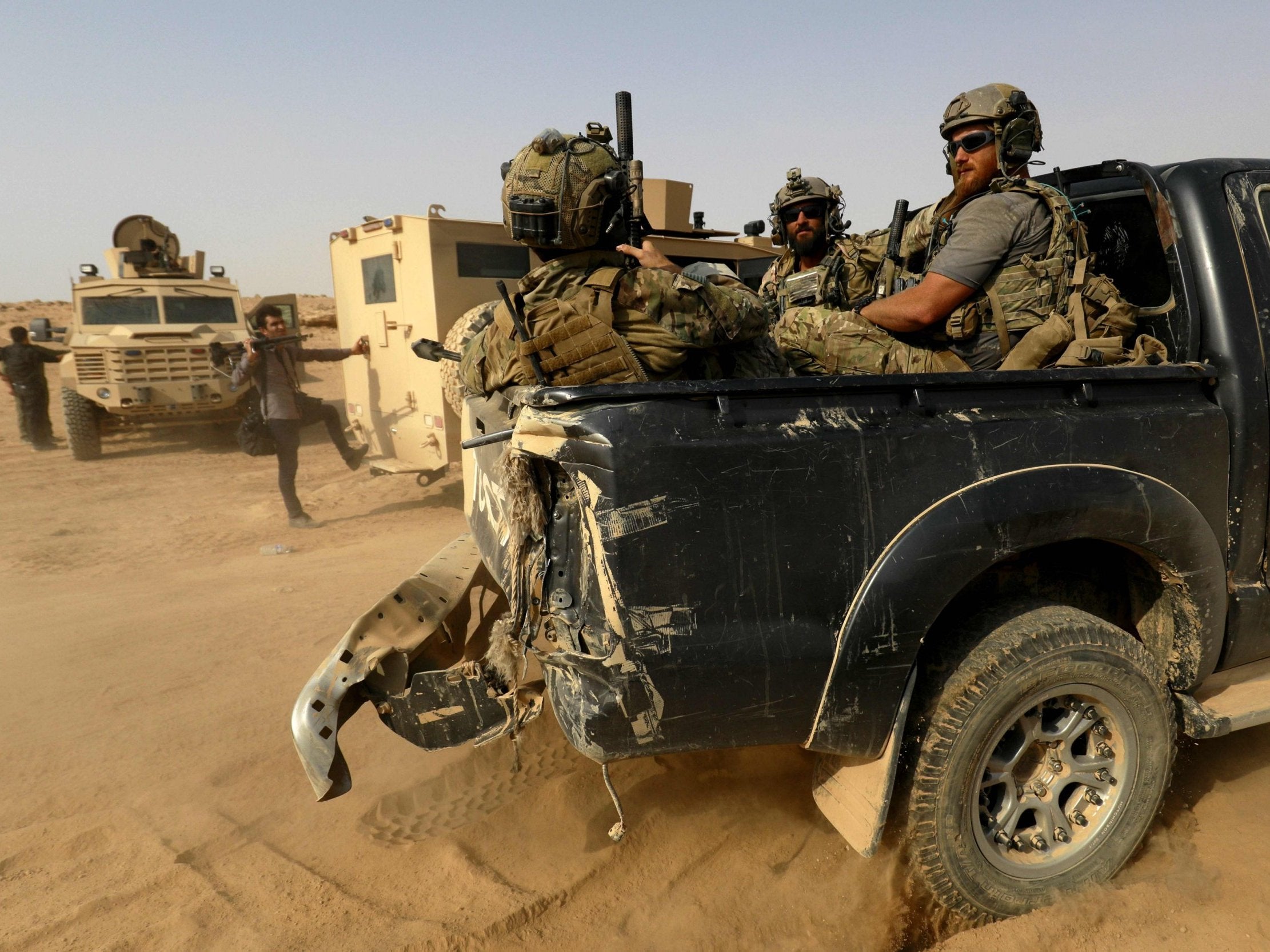 US-backed forces near the village of Susah in Deir Ez-Zor