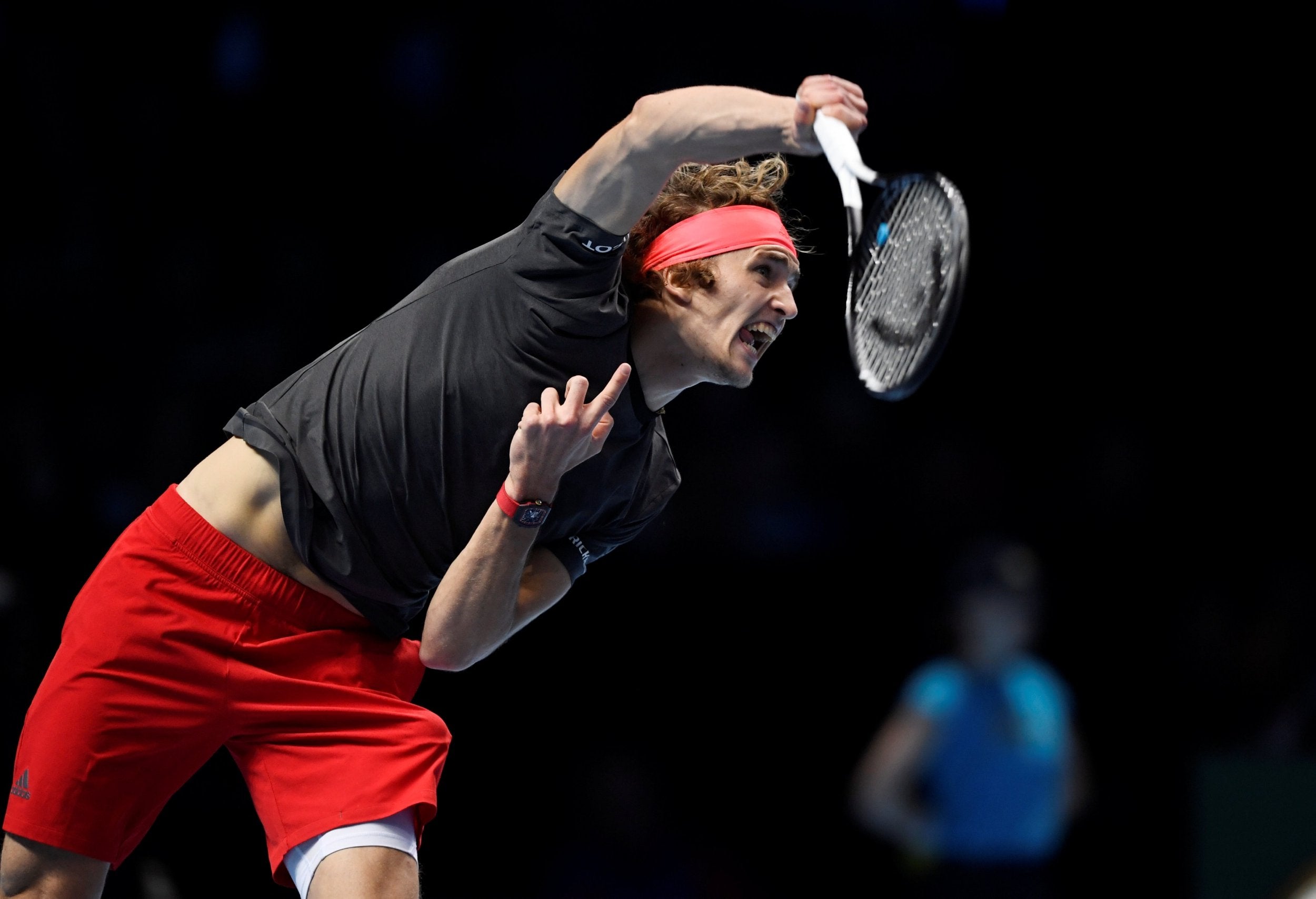 The German's serve was particularly imperious on Saturday