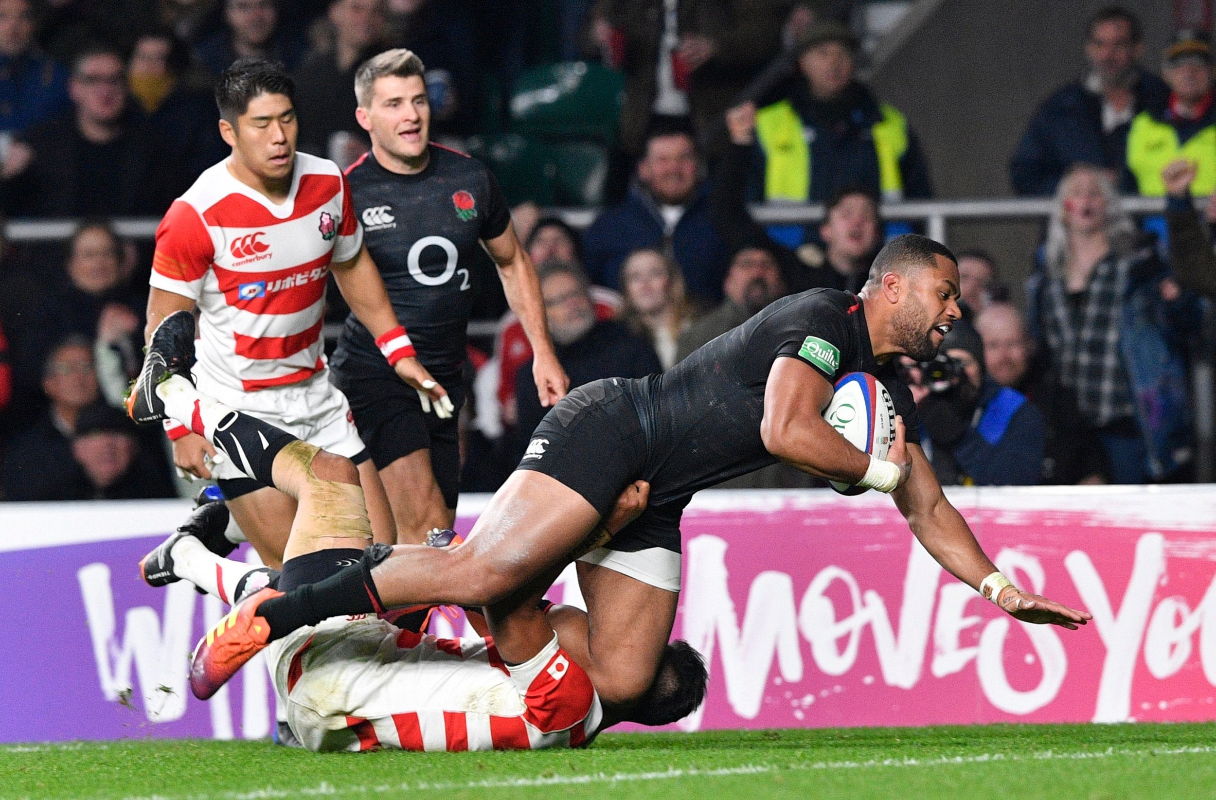 Debutant Joe Cokanasiga helped himself to a debut try