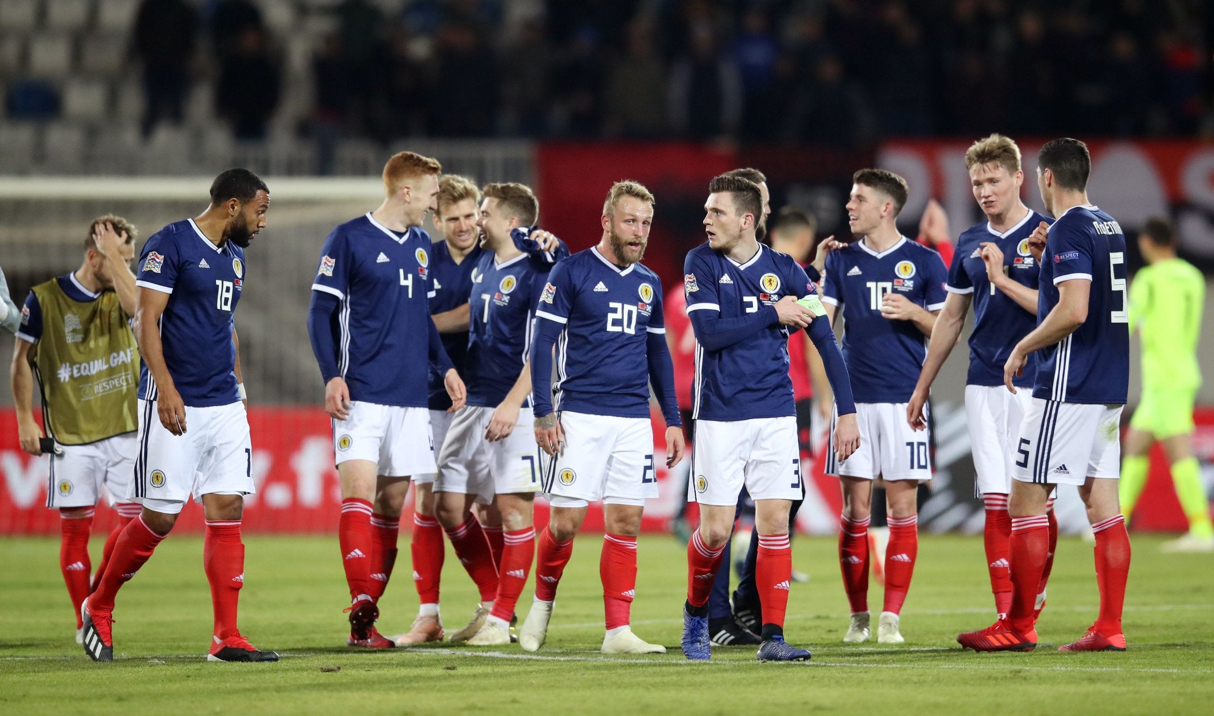 Scotland impressed on away soil despite having a depleted squad