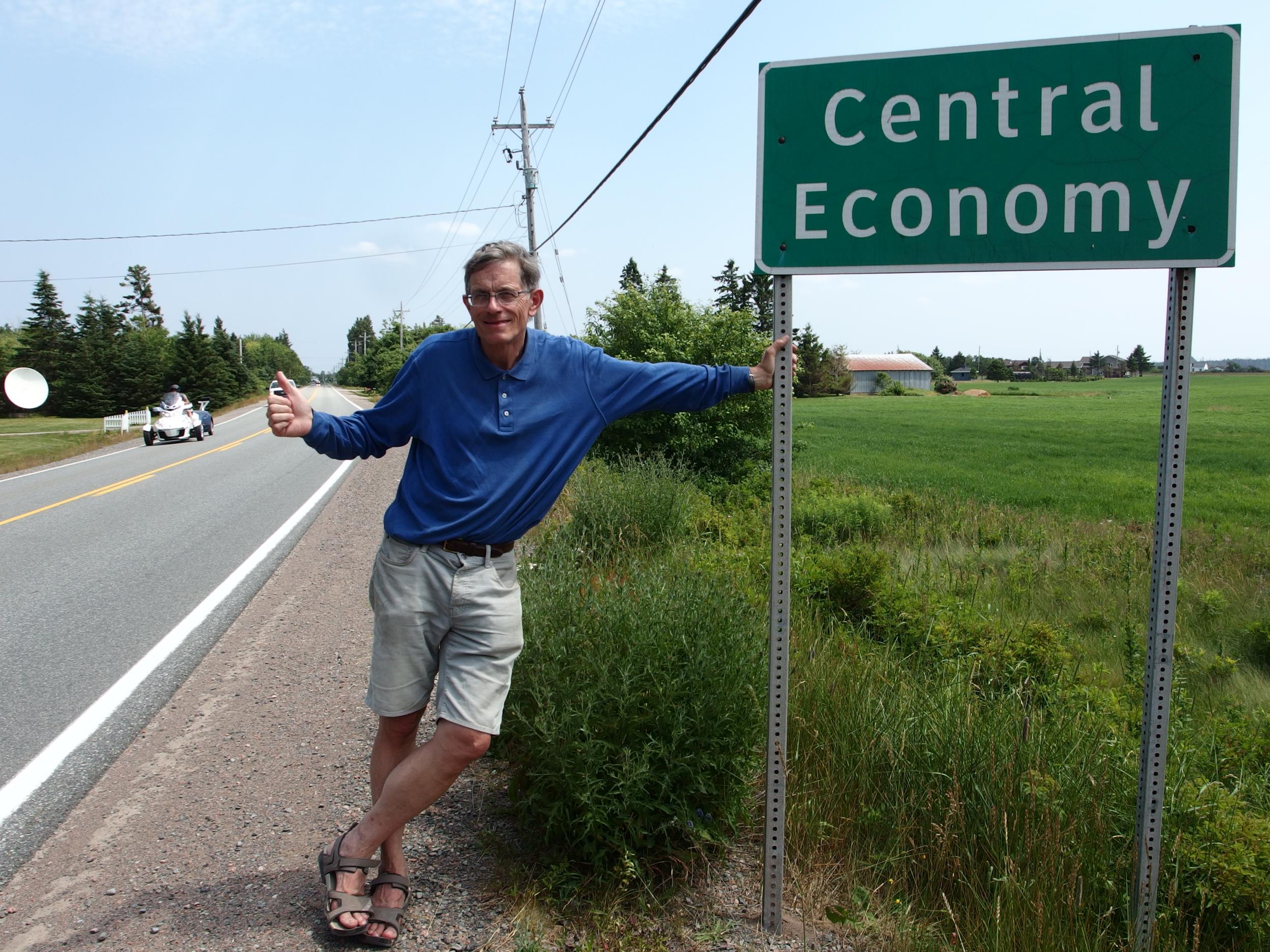 On the road: Central Economy, Nova Scotia, Canada