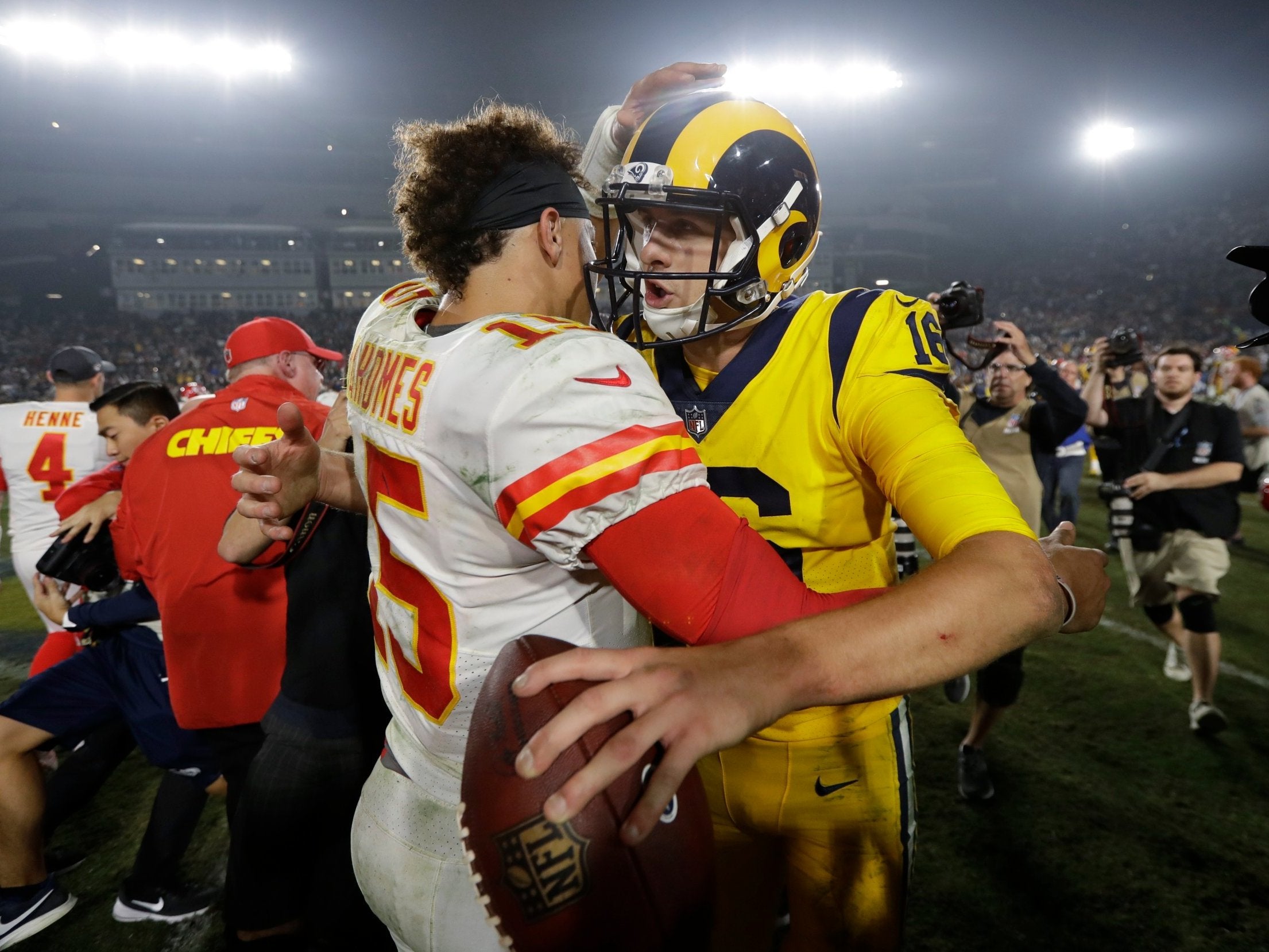 The Rams and Chiefs combined for the third-most points in NFL history