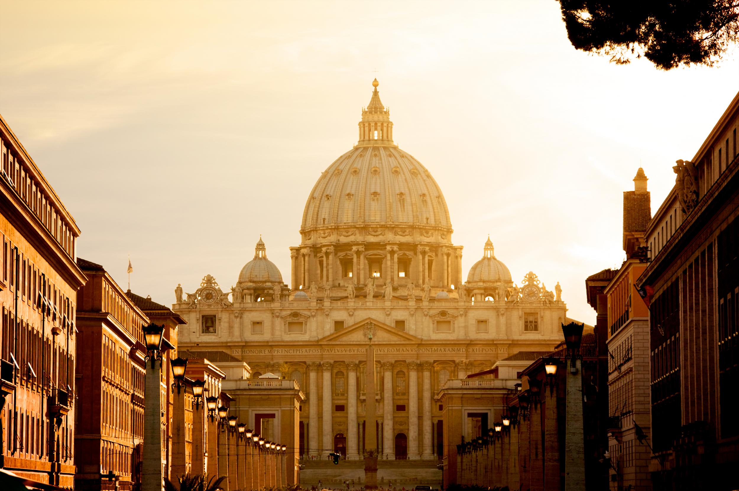 St Peter's Basilica in Rome at sunset (iStock)