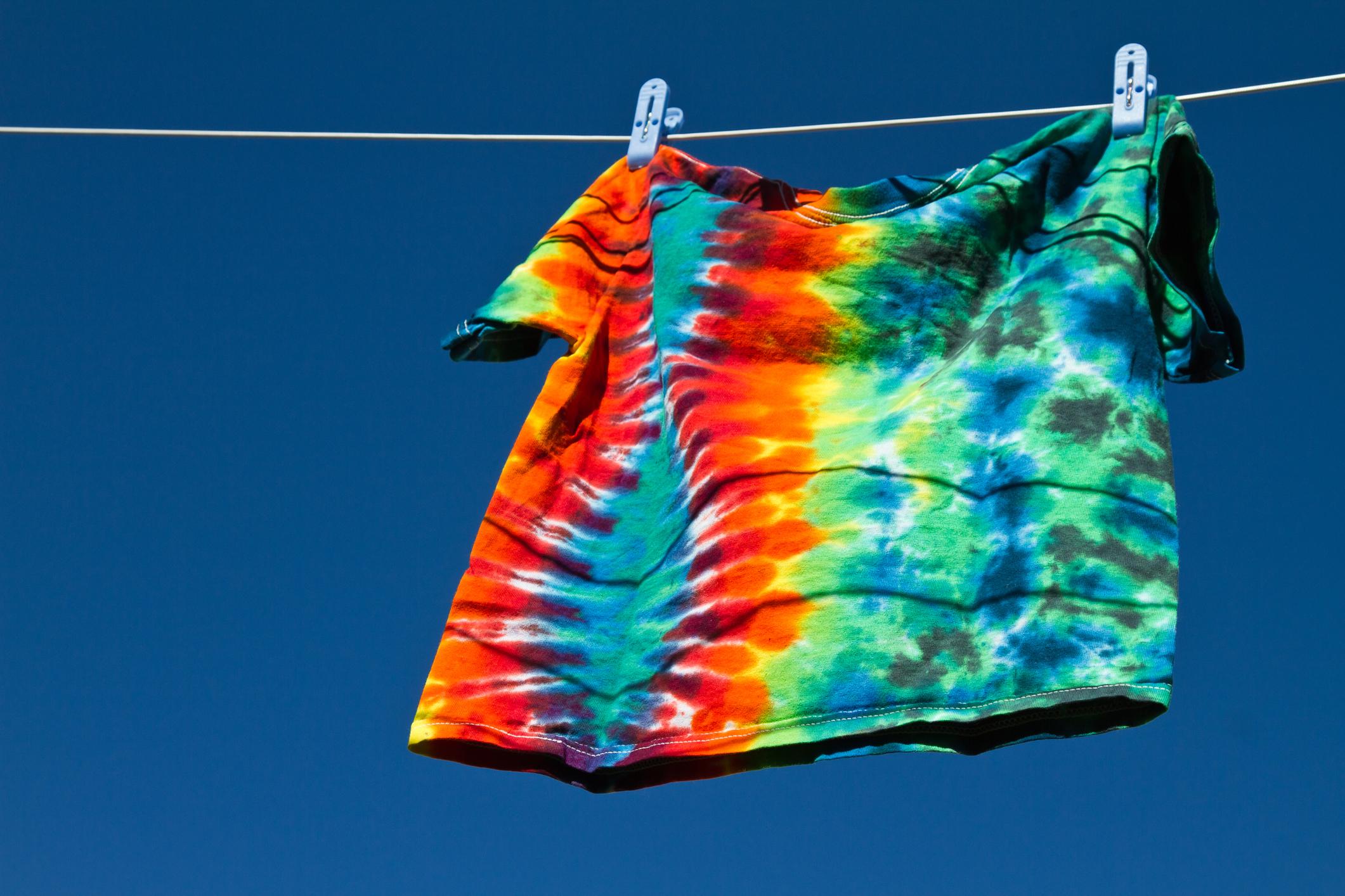 Tie-dye everything was perfectly acceptable then (Getty)