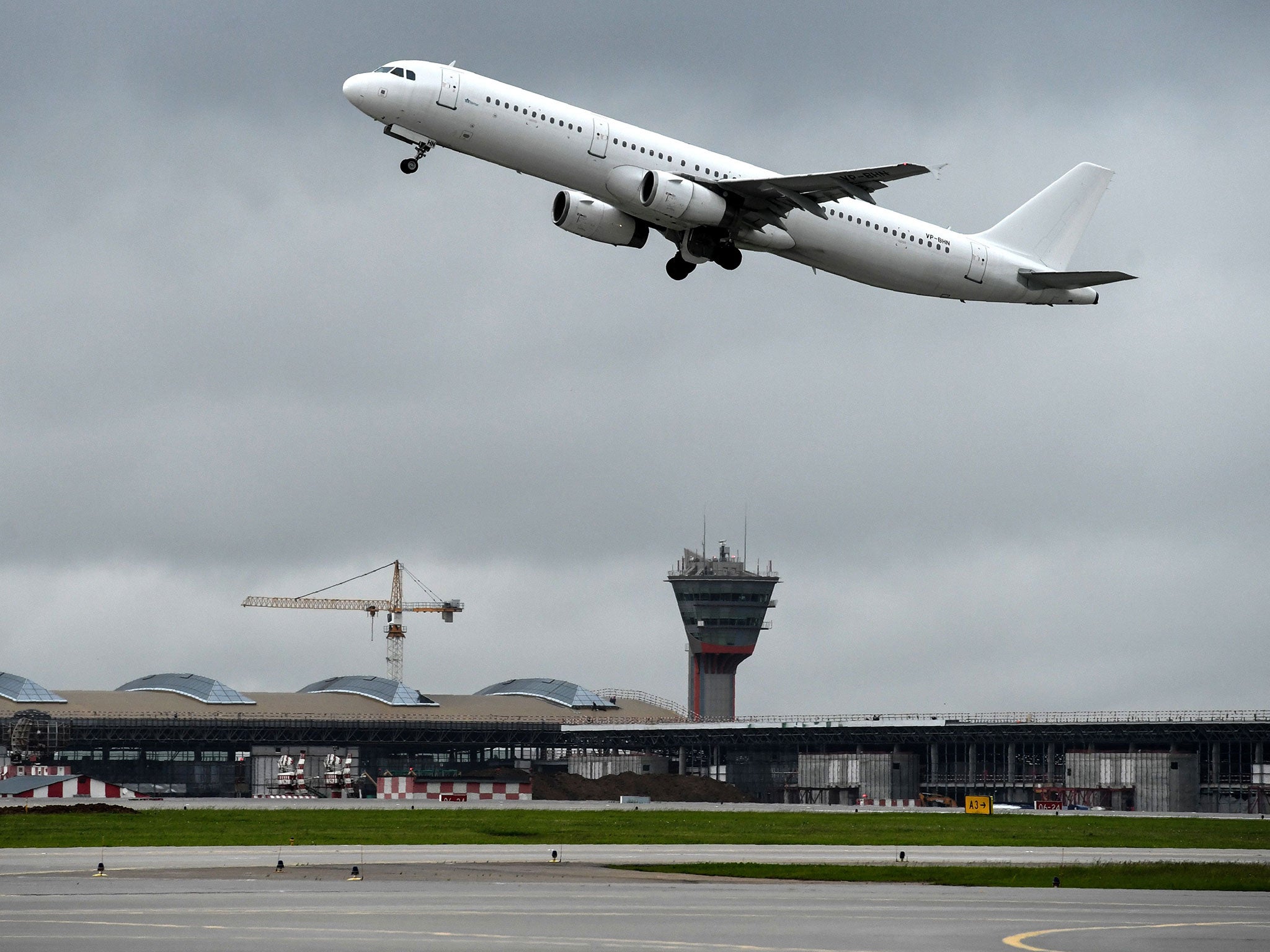 The incident took place at Sheremetyevo airport on Tuesday evening