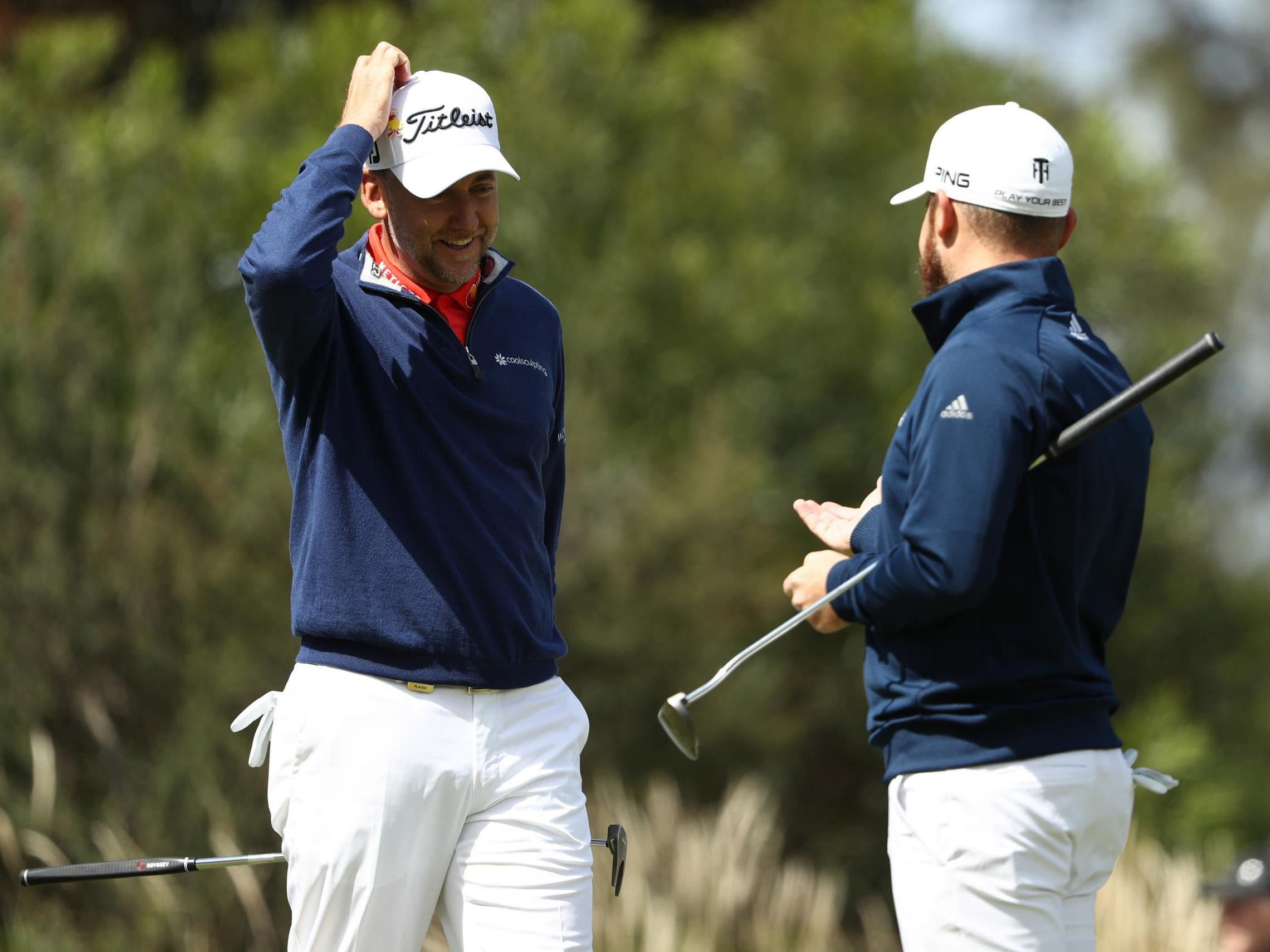 Ian Poulter and Tyrrell Hatton are in a share of the lead at the World Cup of Golf