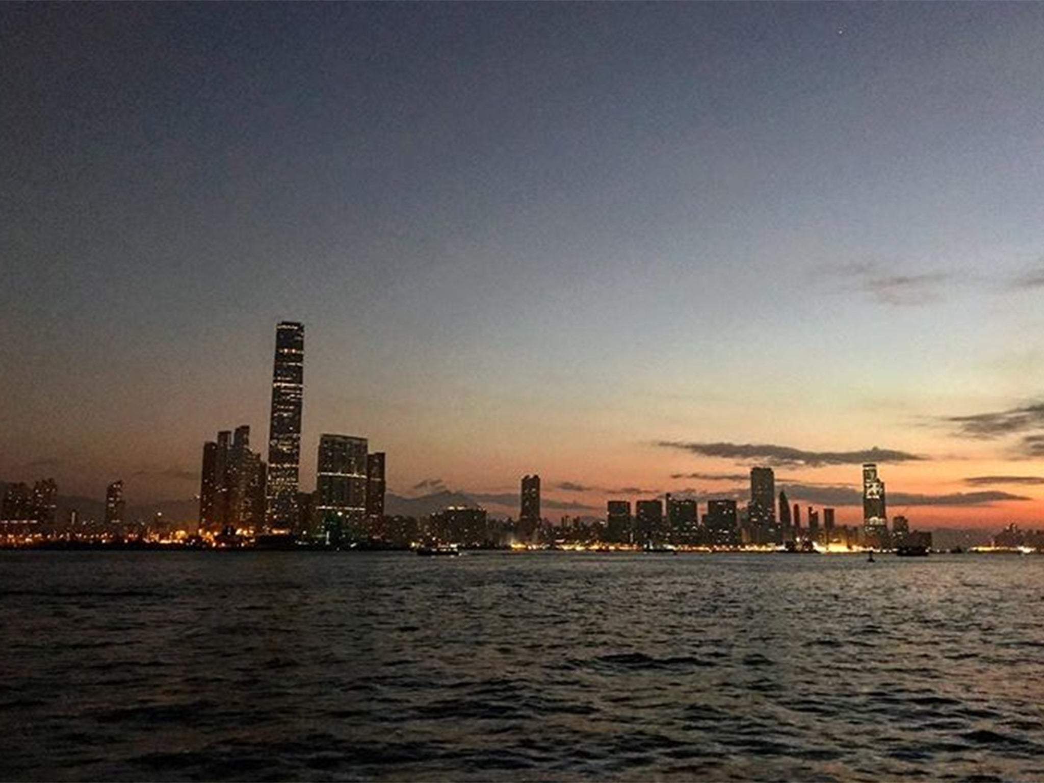 Hong Kong Island from Sun Yat Sen Memorial Park