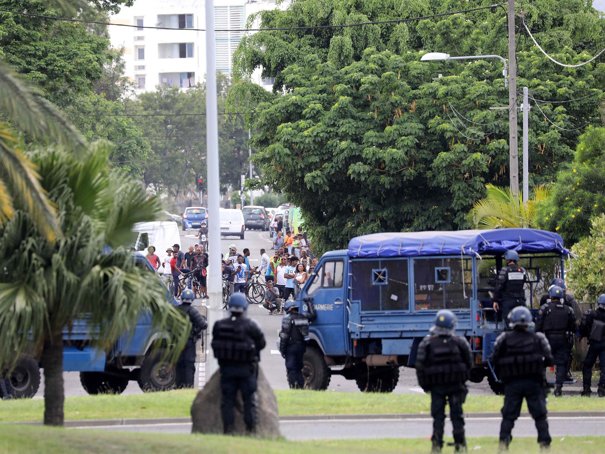 Police and protesters have clashed during protests over fuel prices on Reunion against the backdrop of wider concern about poverty