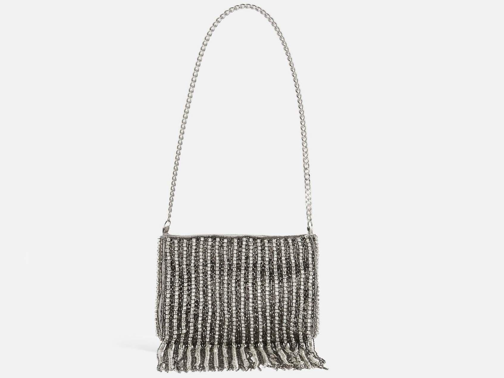 Talia Diamante Shoulder Bag, £23.20, Topshop