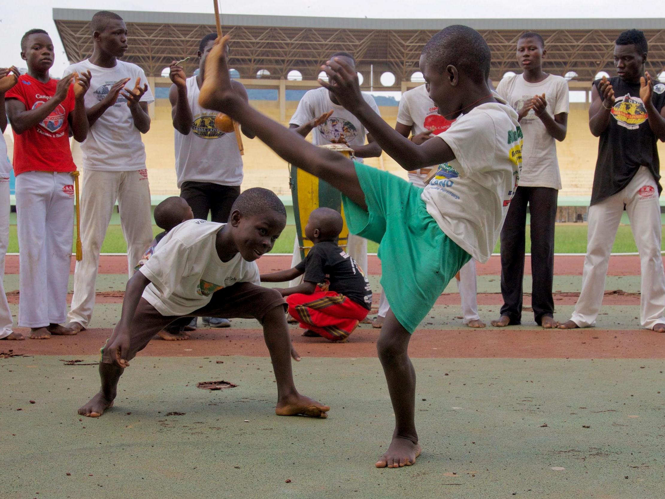 Young "Capoeiristas" in training