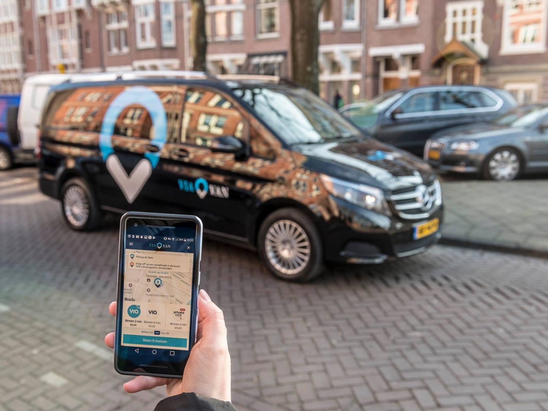 ViaVan operates in Amsterdam, Berlin, London and Milton Keynes