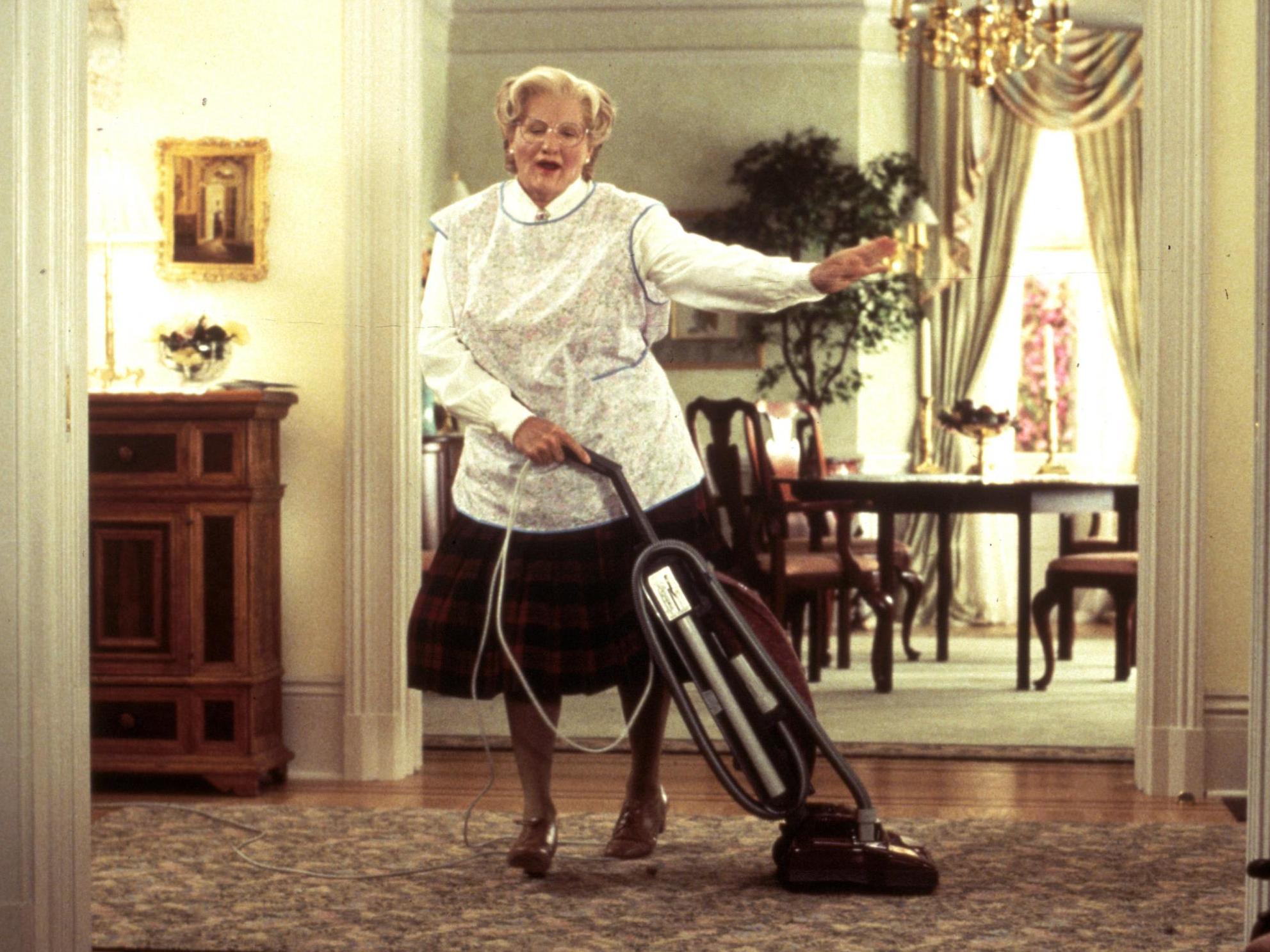 Rather than being a mere disguise, Mrs Euphegenia Doubtfire is wholly her own character (Rex)