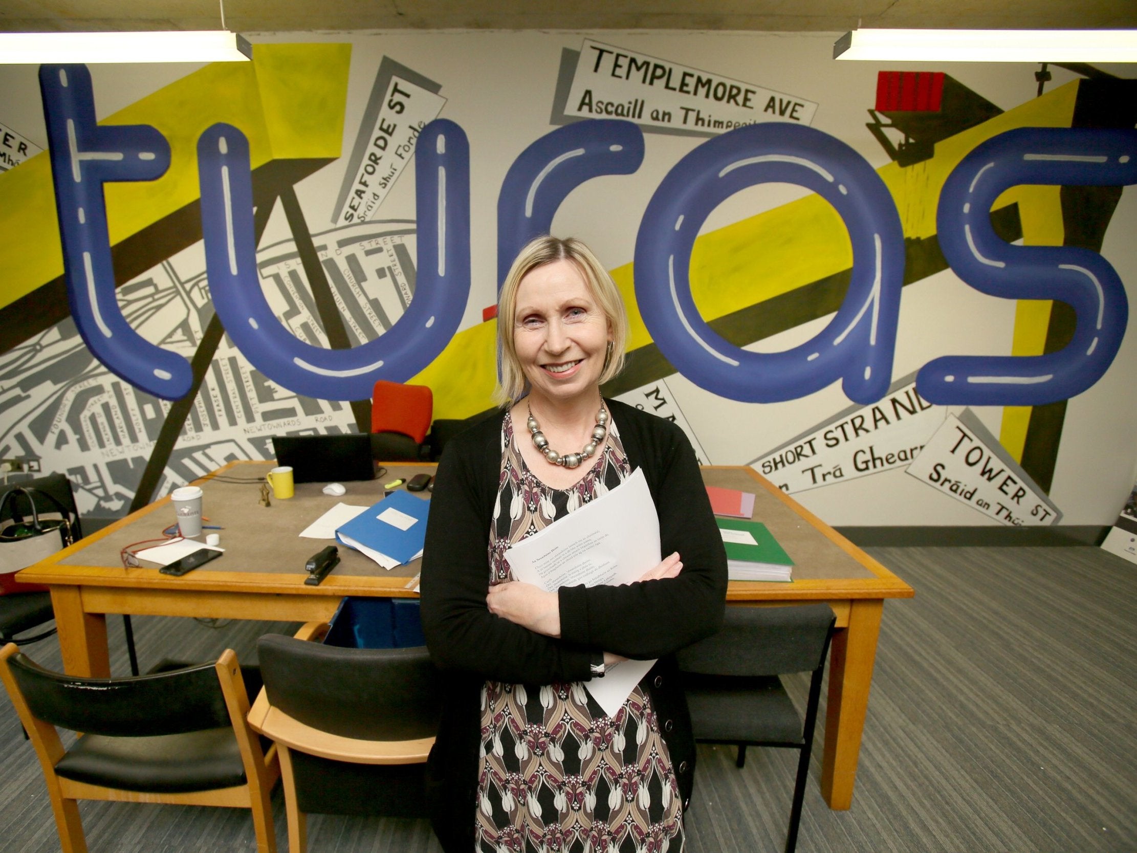 Belfast-based Irish language teacher Linda Ervine