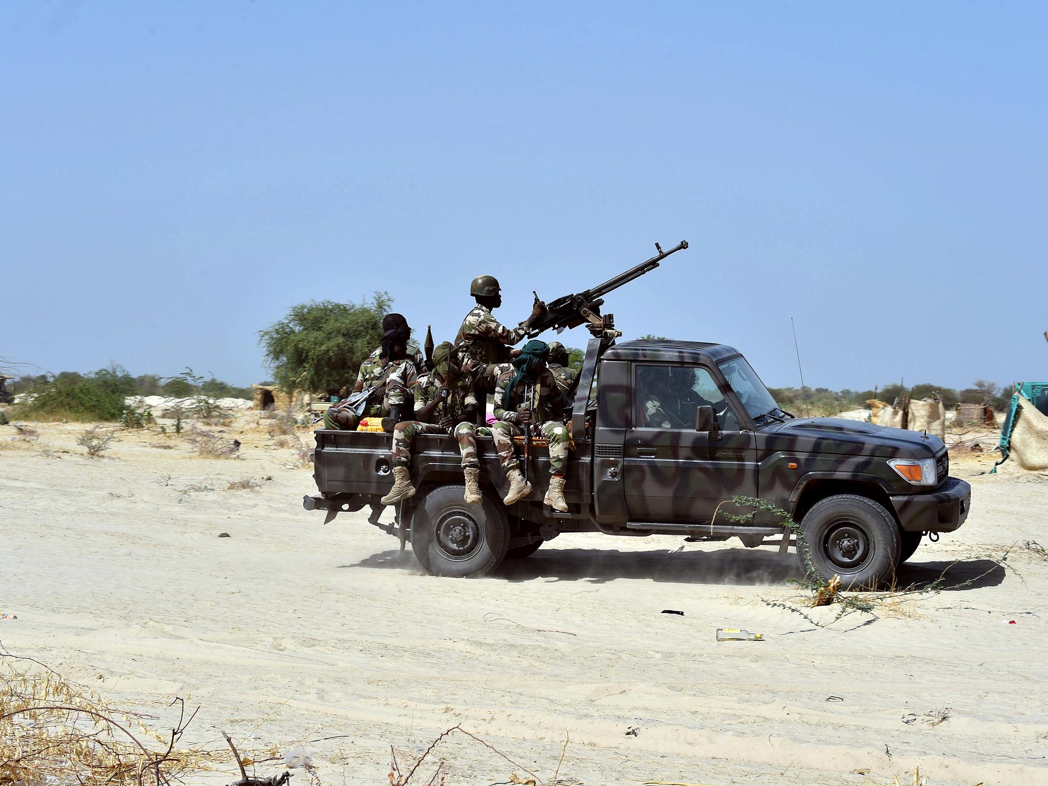 Soldiers from Niger on a joint mission against Boko Haram in Nigeria