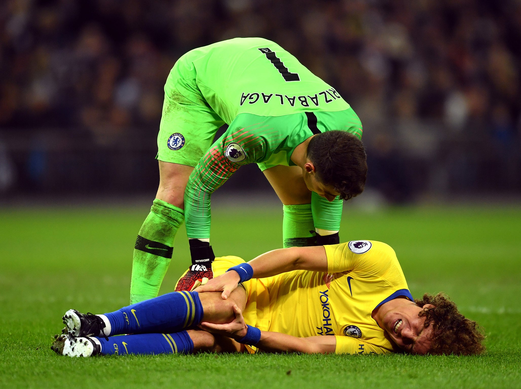 David Luiz struggled