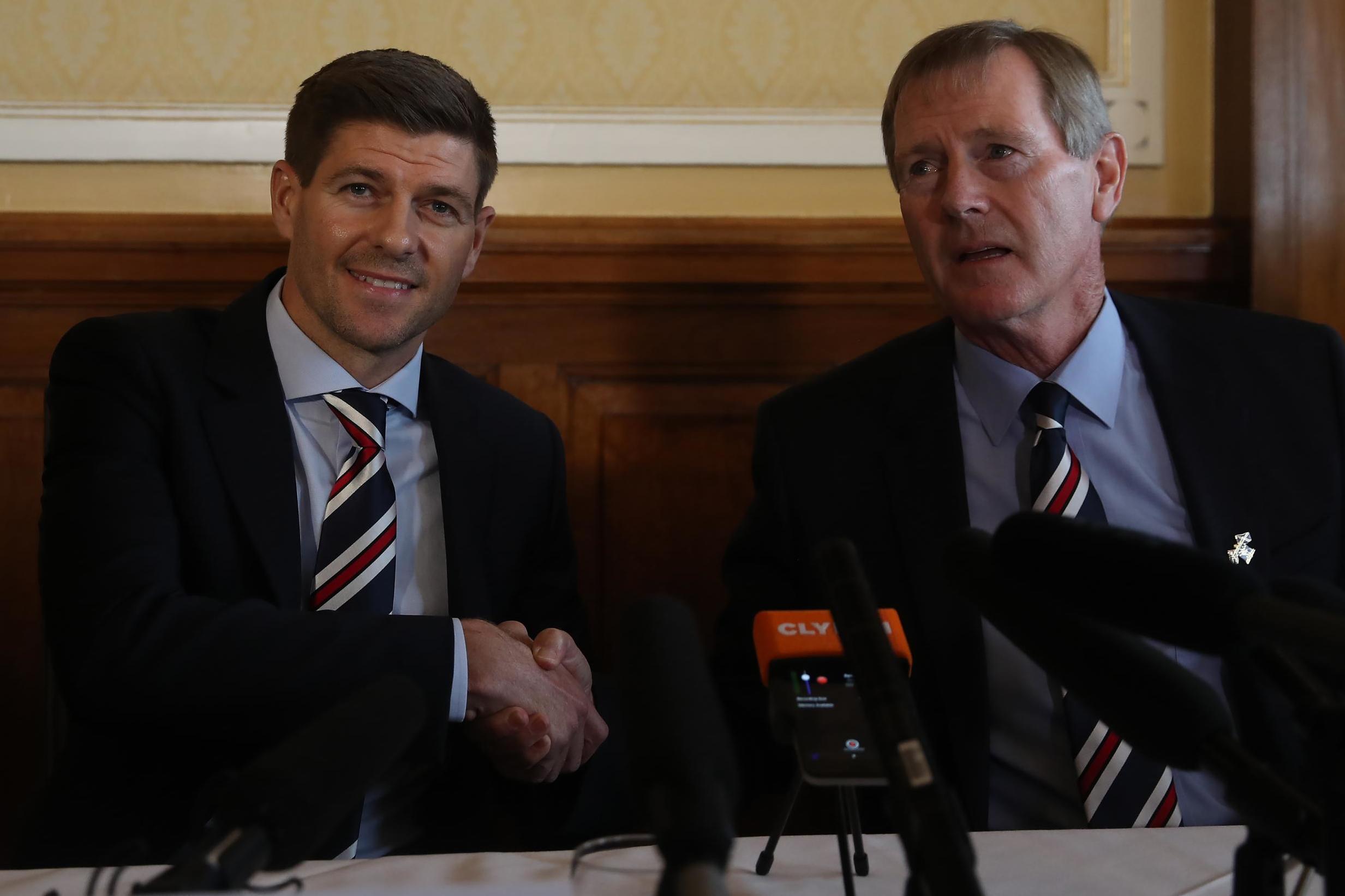 Gerrard has forged a close relationship with Rangers chairman Dave King since taking over