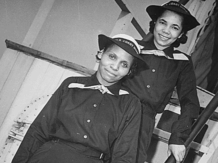 Hooker (front) on USS Neversail in New York, 1941