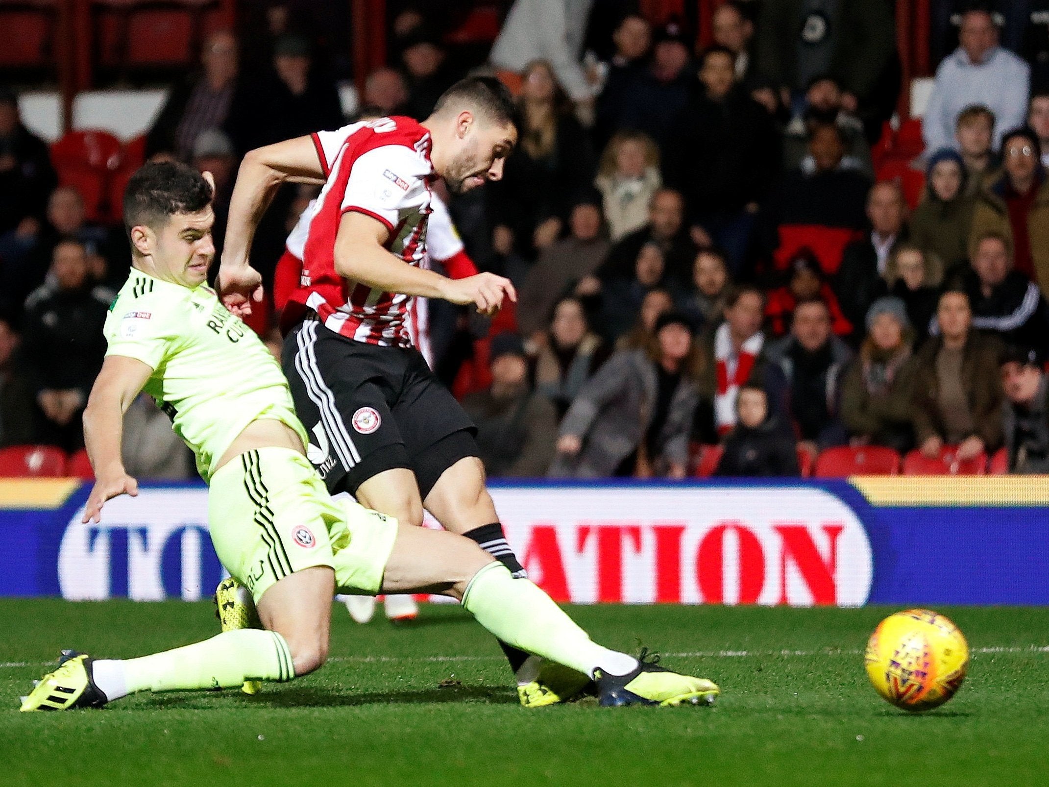 Neal Maupay fires Brentford in front