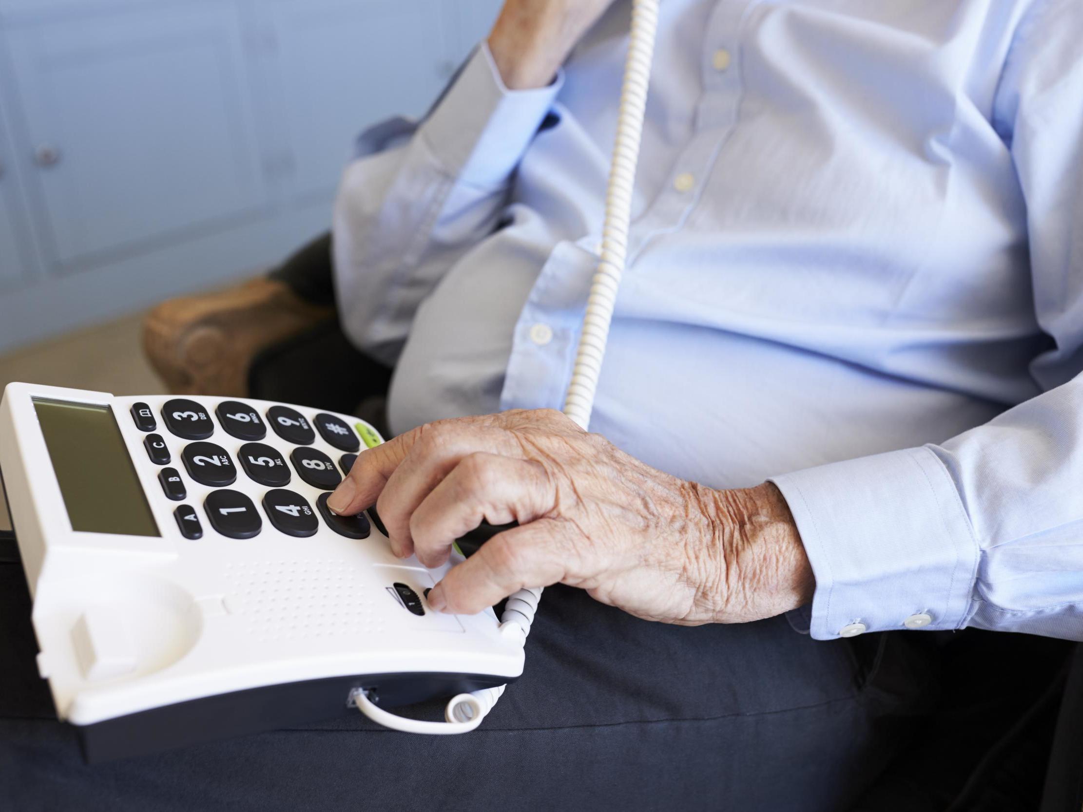 The majority of people using directory enquiry services are elderly