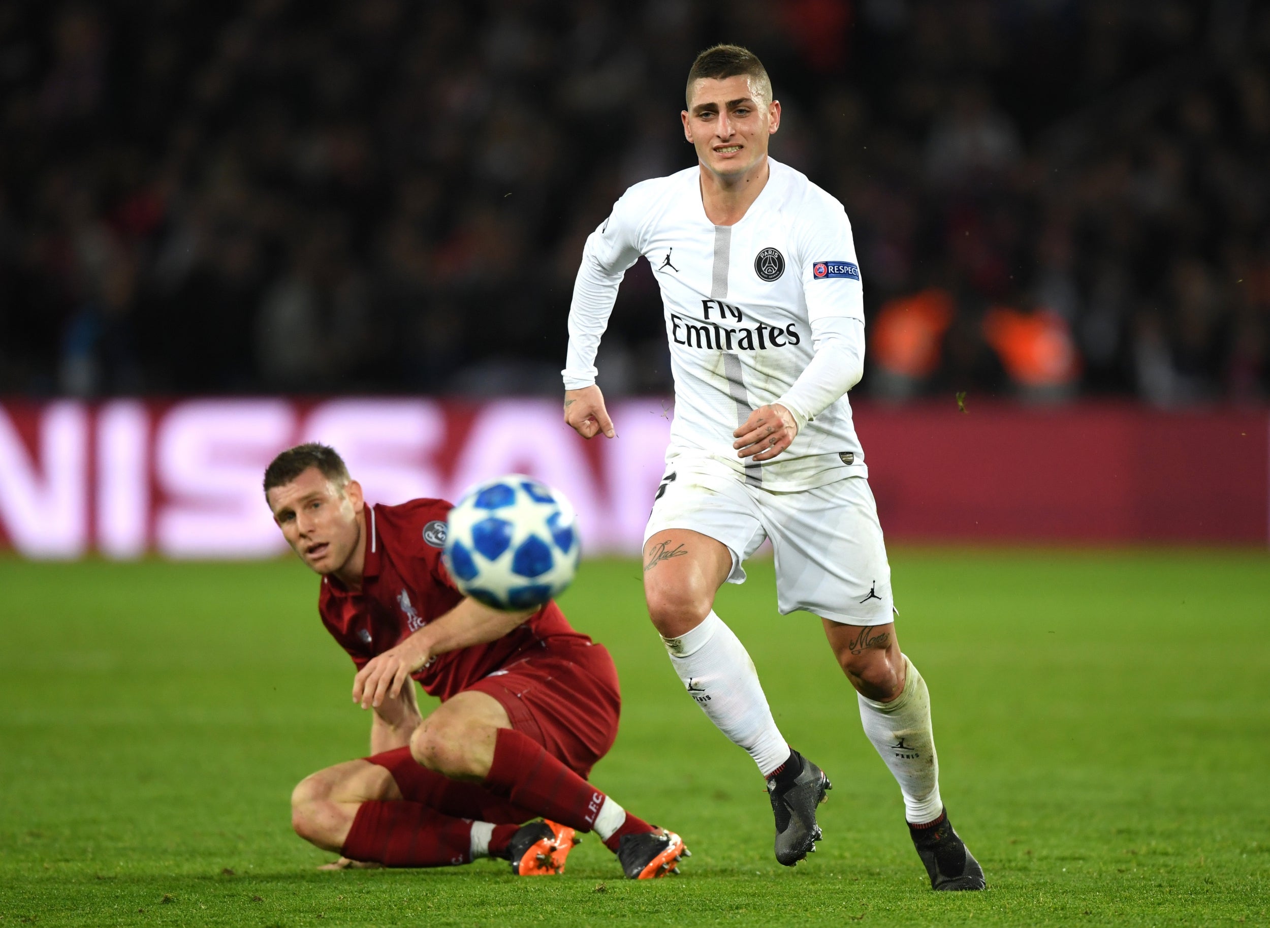 Marco Verratti has sprained his ankle