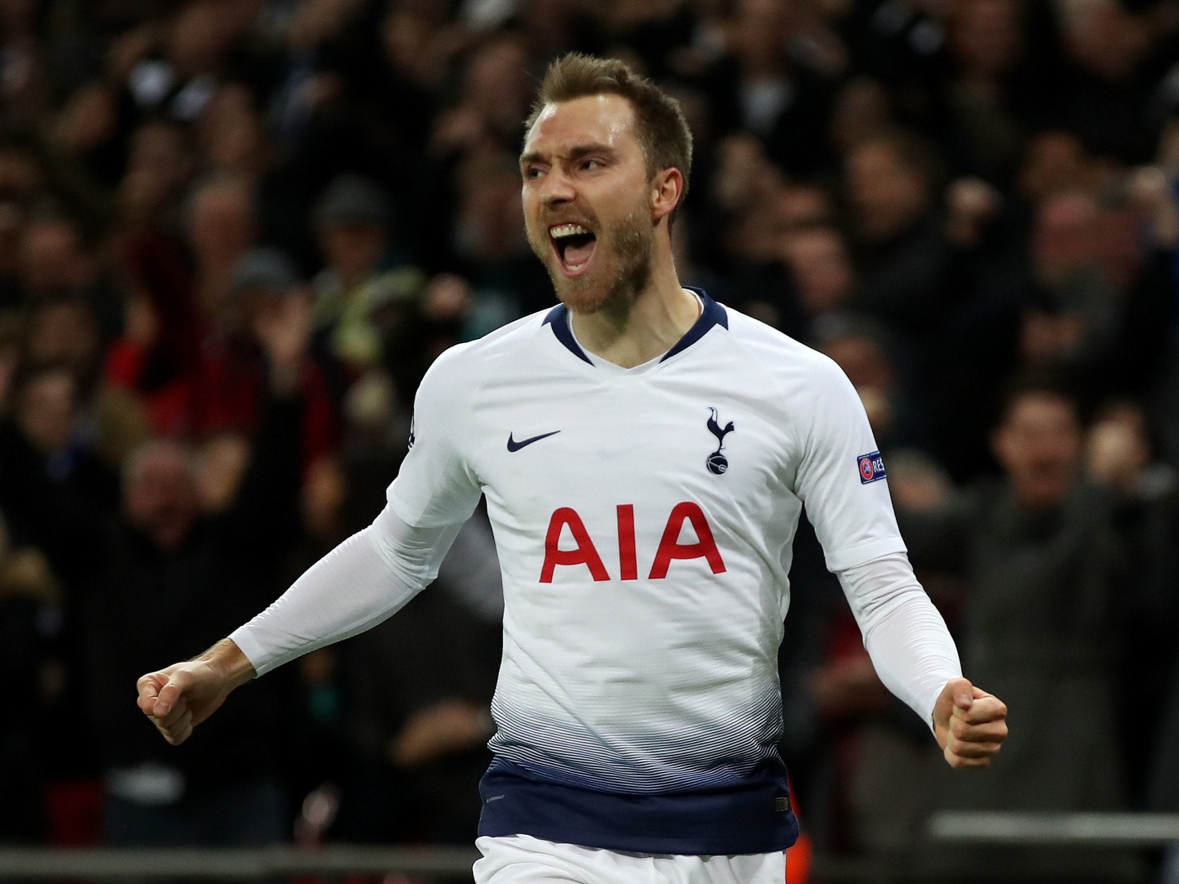 Christian Eriksen scored from the bench to keep Tottenham in the competition