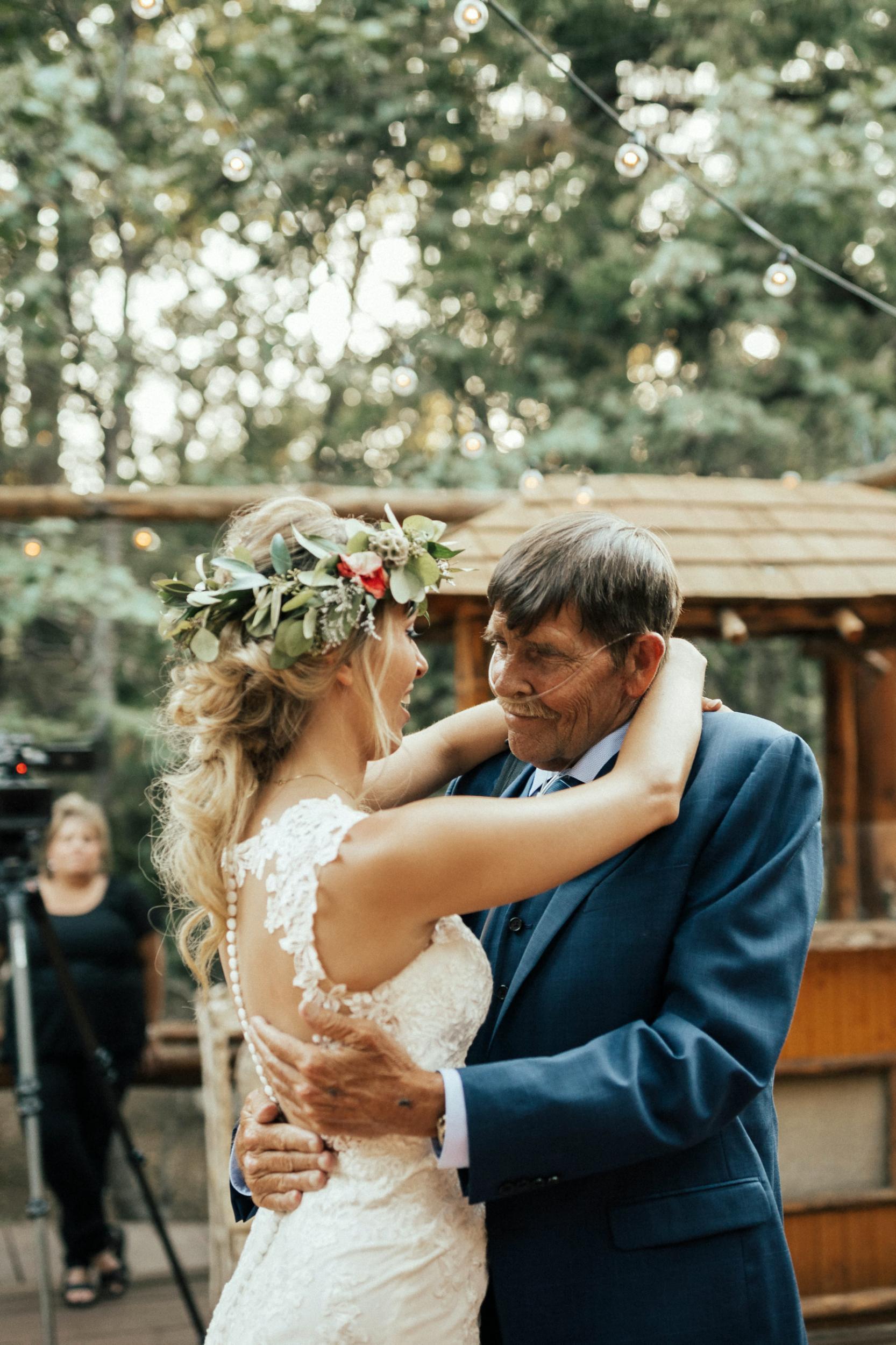 The bride's father called it the highlight of his life (SWNS)