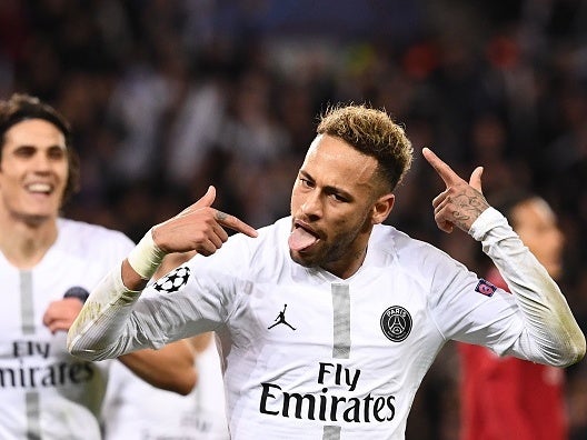 Neymar scored the Parisian’s second