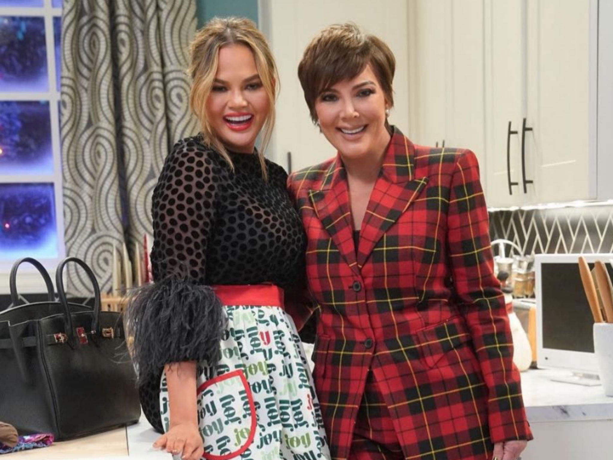Teigen with ‘new mother’ Kris Jenner