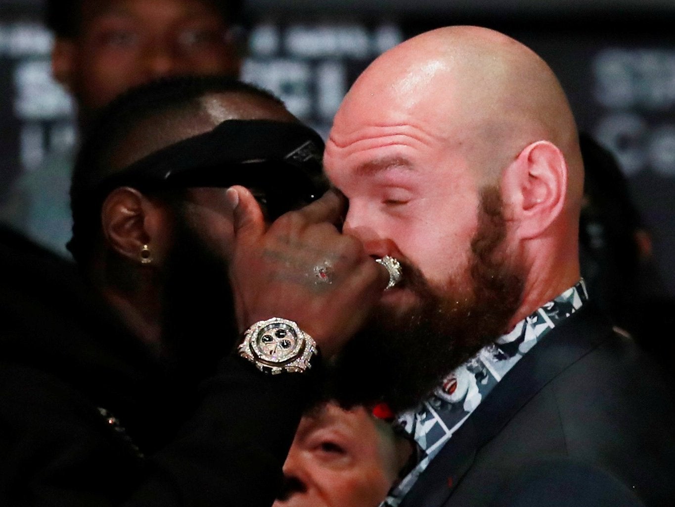 Warren accused Wilder of poking Fury in the eye during the press conference