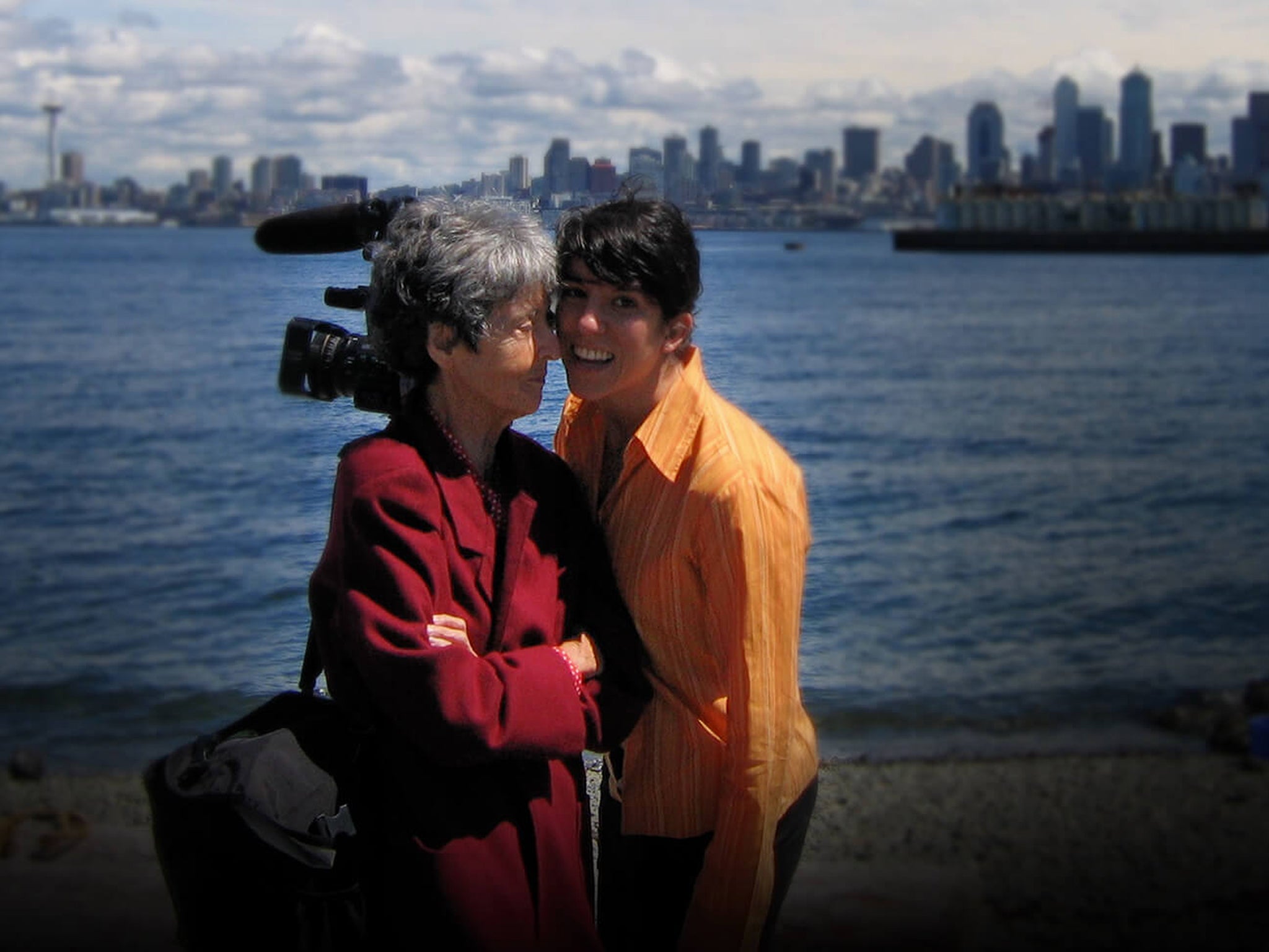 Fornes with filmmaker Michelle Memranin in Seattle in 2005 (Michelle Memran)