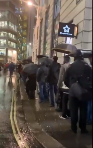 (Probably) Britain's longest queue: to get into Fenchurch Street Station