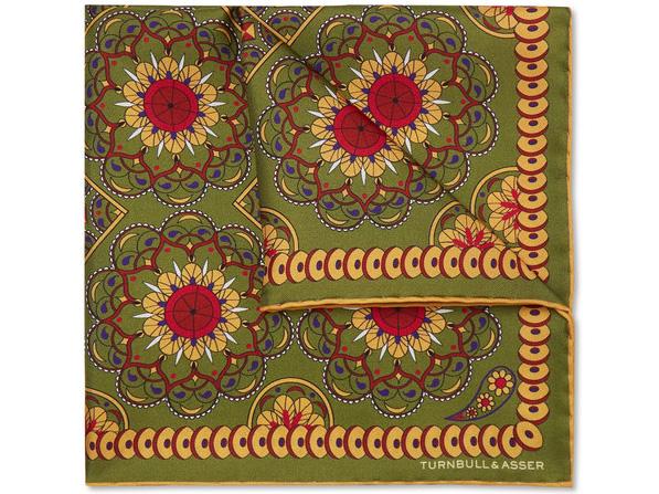 Turnbull &amp; Asser, Printed Silk-Twill Pocket Square, £65, Mr Porter