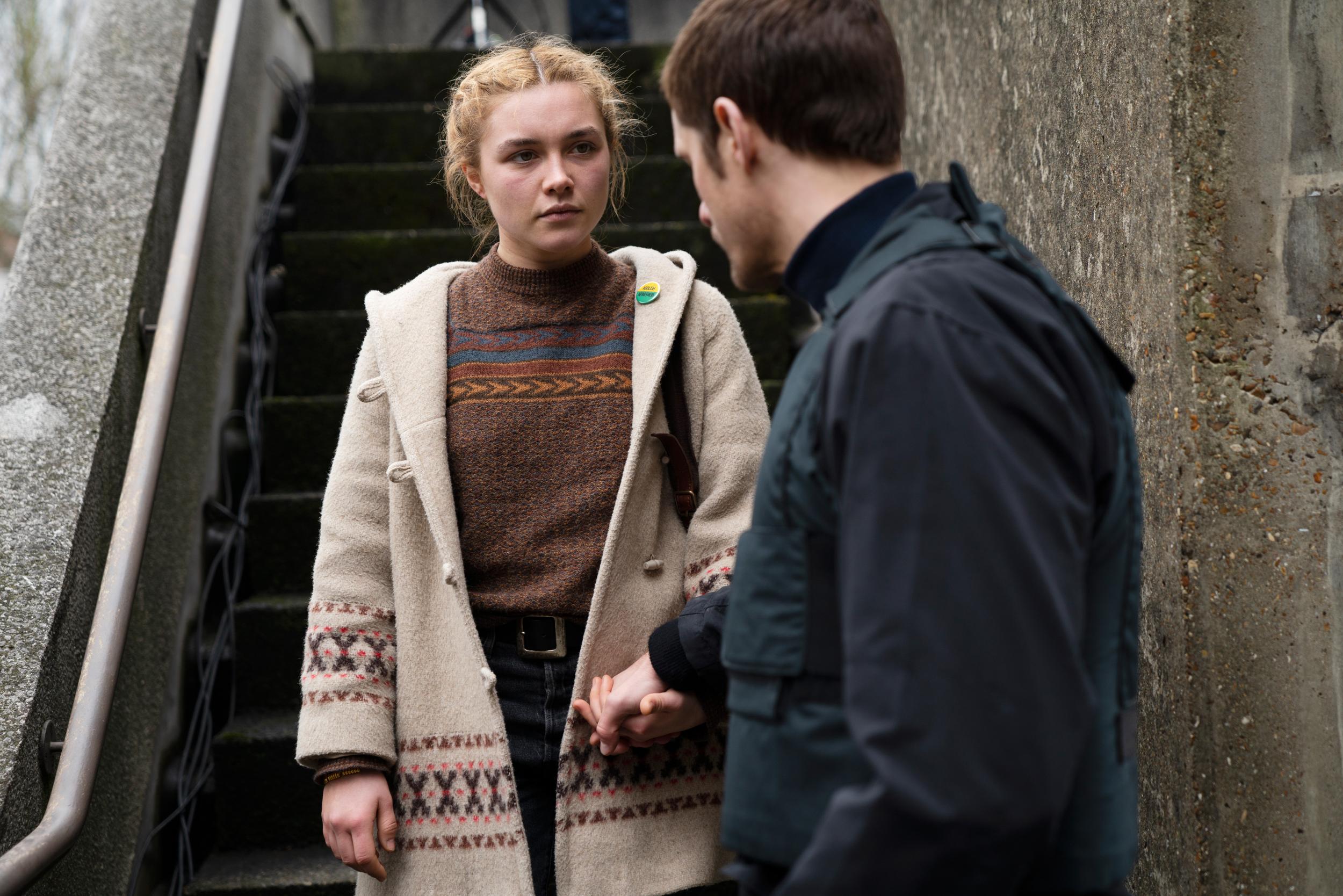 Florence Pugh and Alexander Skarsgård in ‘The Little Drummer Girl’