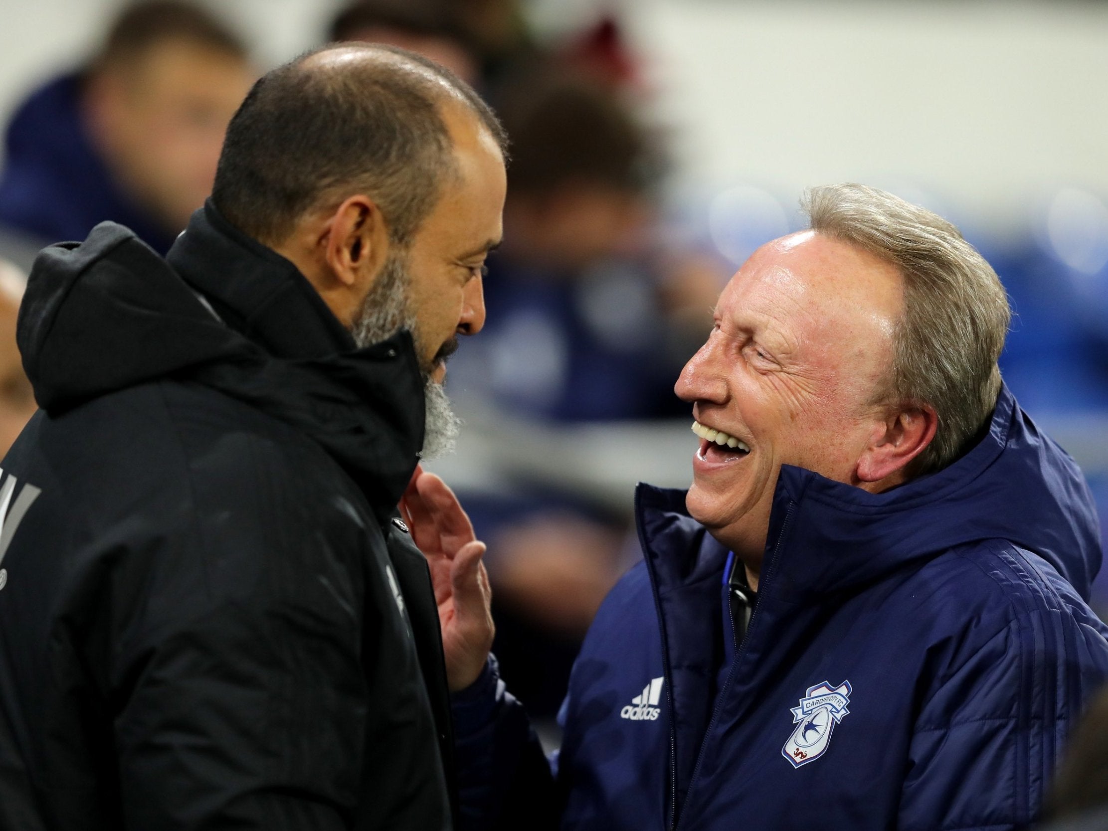 The two managers had made up before kick-off after their fiery clash last season