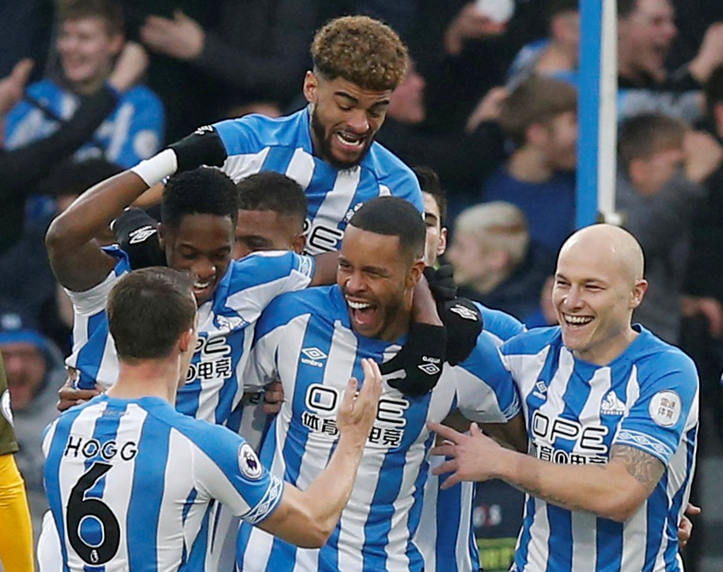 Mathias Jorgensen scored for Huddersfield in the very first minute