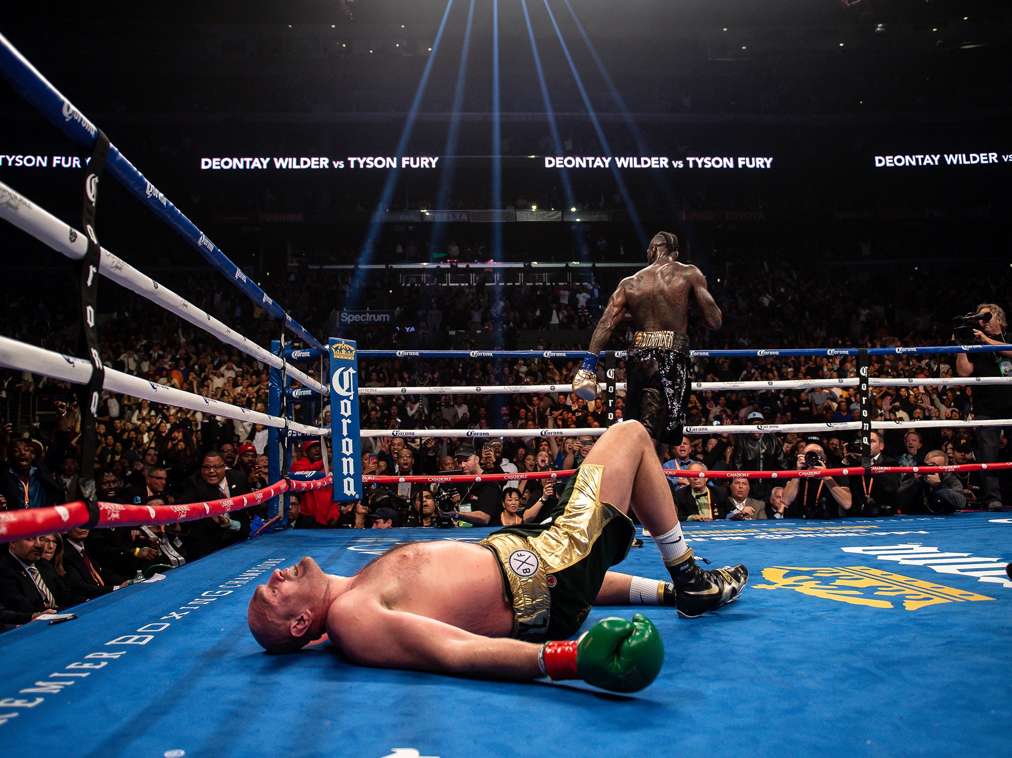 Fury appeared down and out in the 12th round