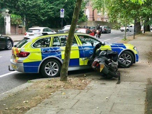 Theresa May has backed police over controversial new tactics for stopping moped-riding criminals