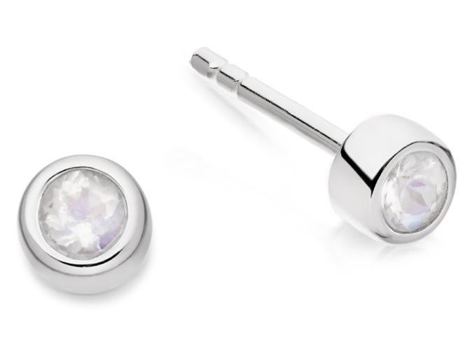 Mini Moonstone Stilla Stud Earrings, £60, Astley Clarke