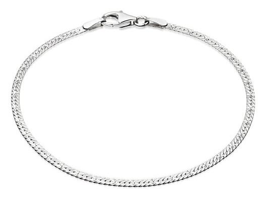 Estee Lalonde Flat Snake Chain Bracelet Sterling Silver, £45, Daisy London