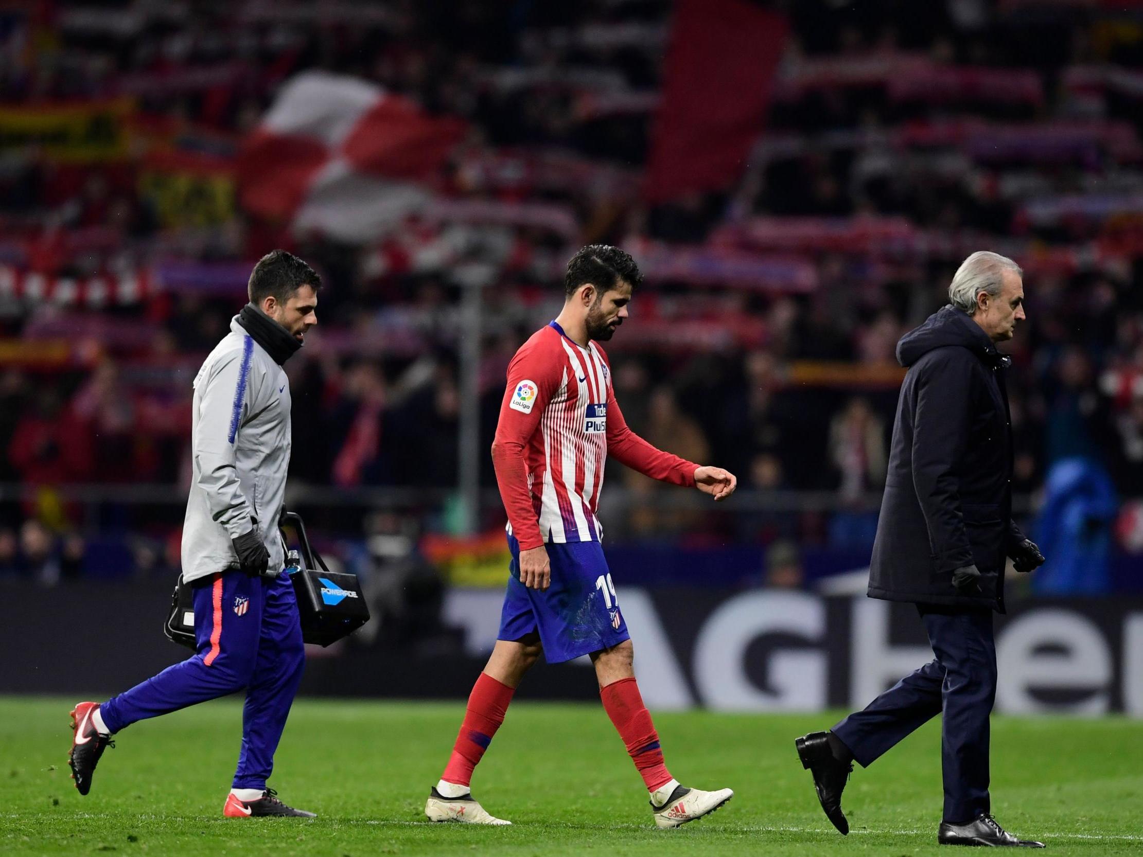 Costa has been hampered by pain in his left foot in recent weeks