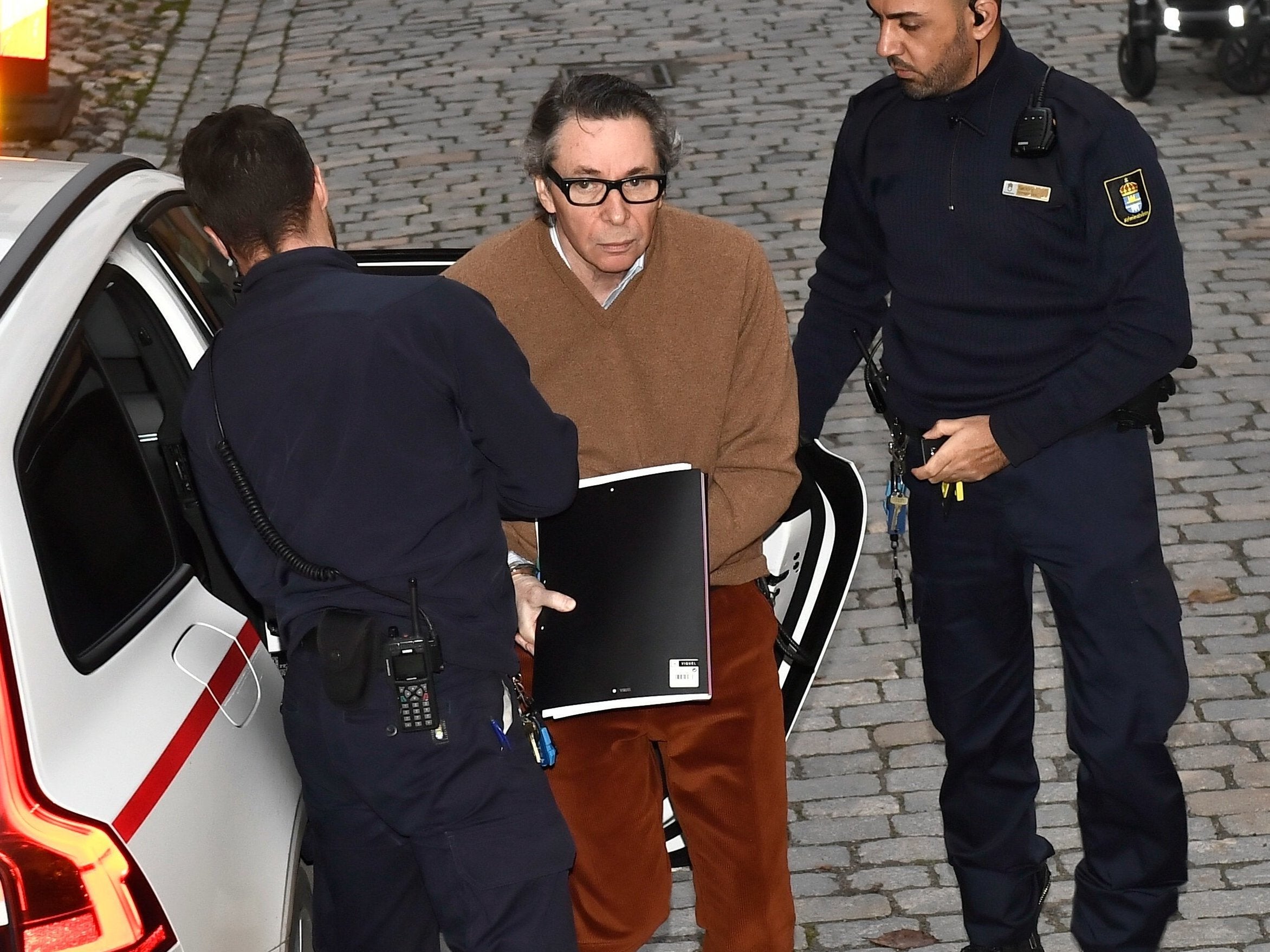 Frenchman Jean-Claude Arnault arrives at appeal court