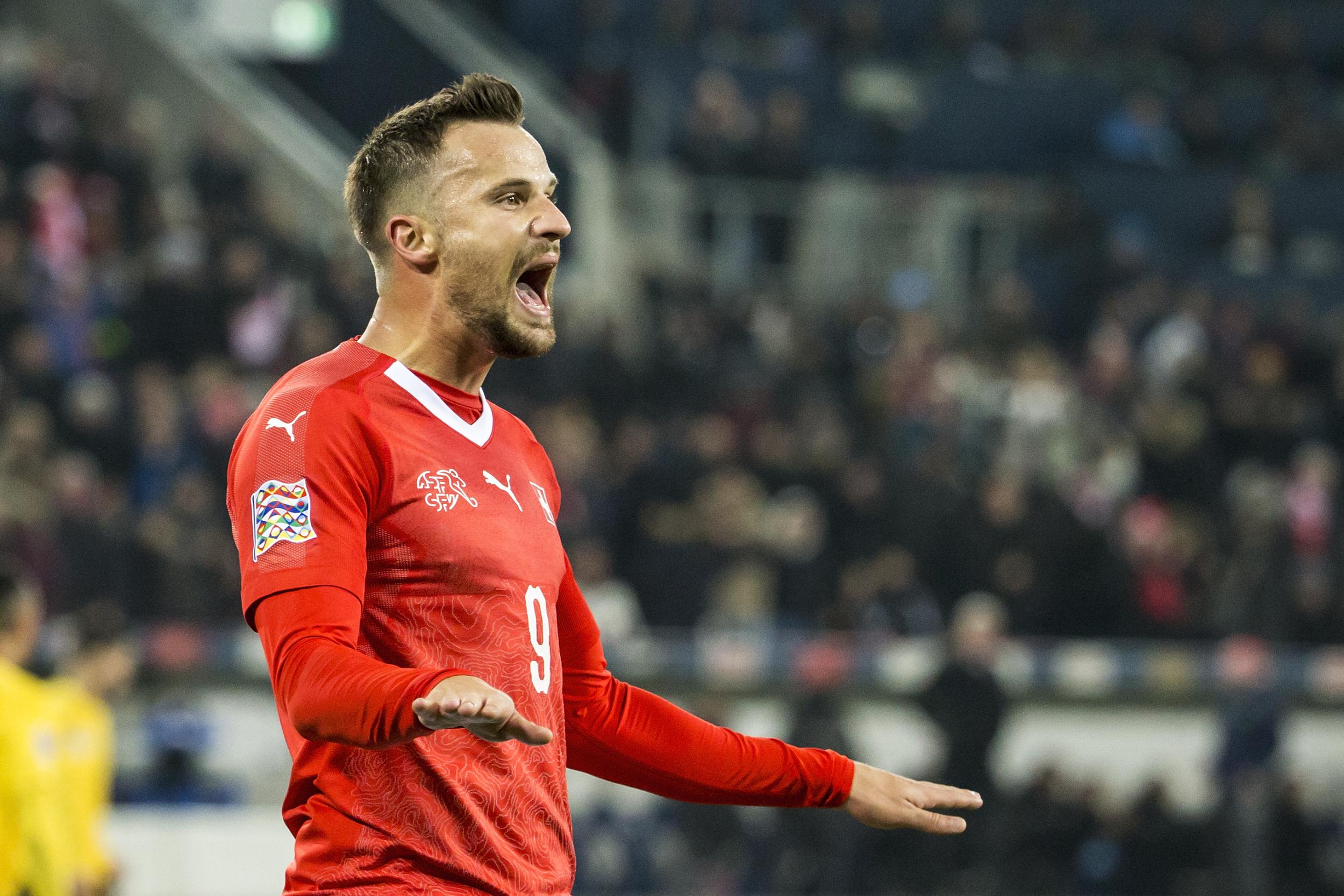 Haris Seferovic scored a hat-trick against Belgium