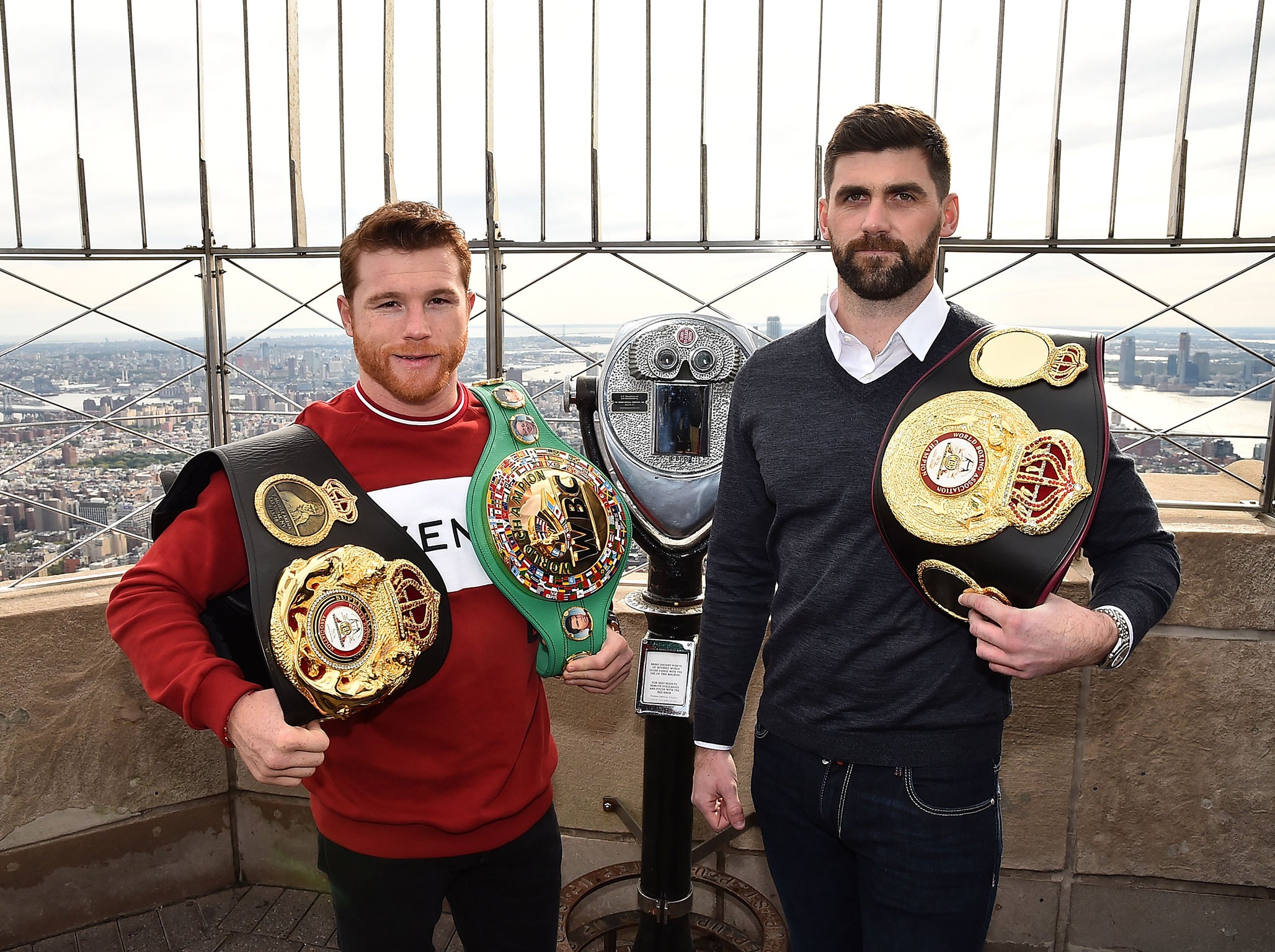 Canelo Alvarez and Rocky Fielding fight for the middleweight title on December 15