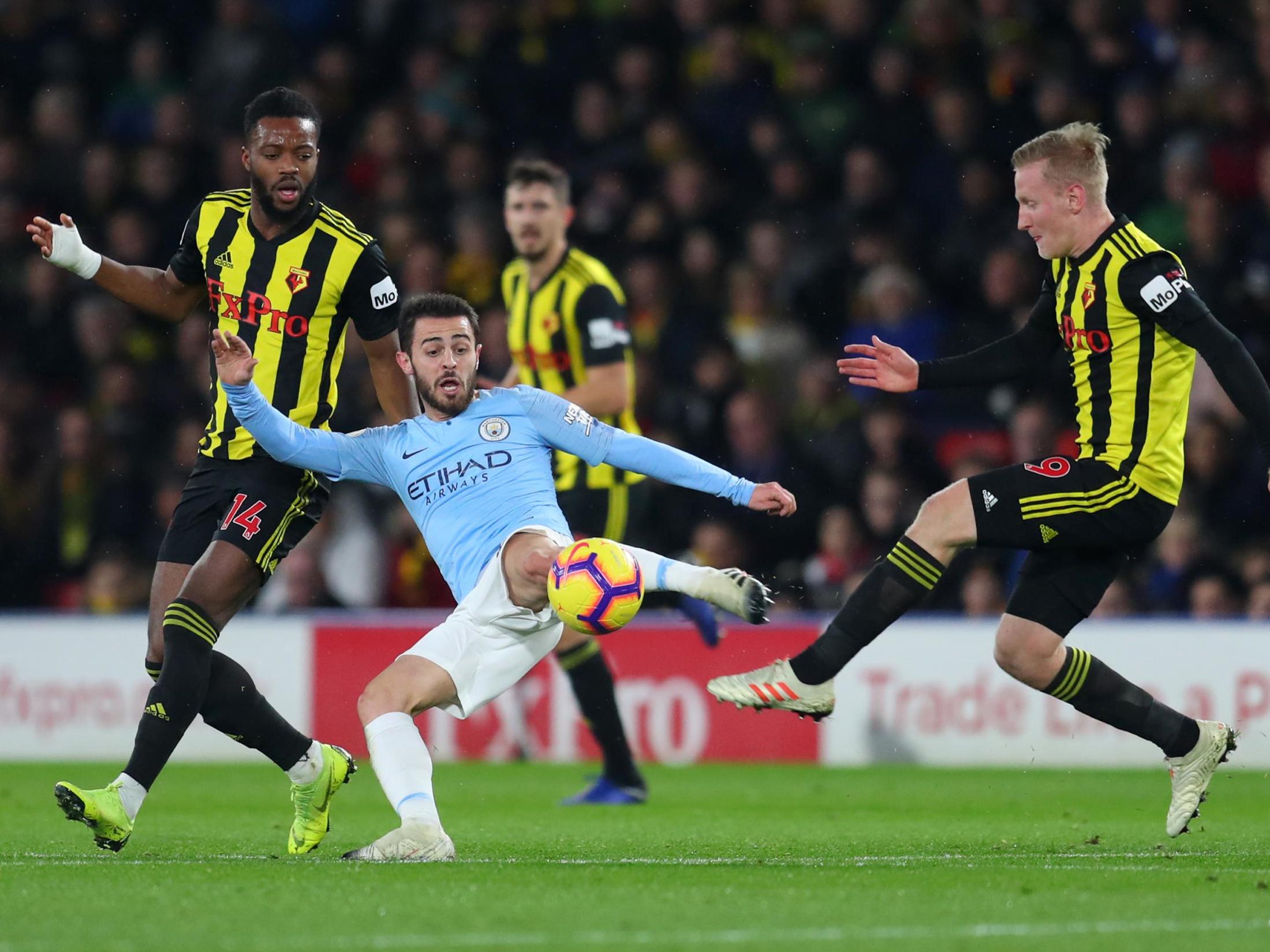 Bernardo Silva in action for City