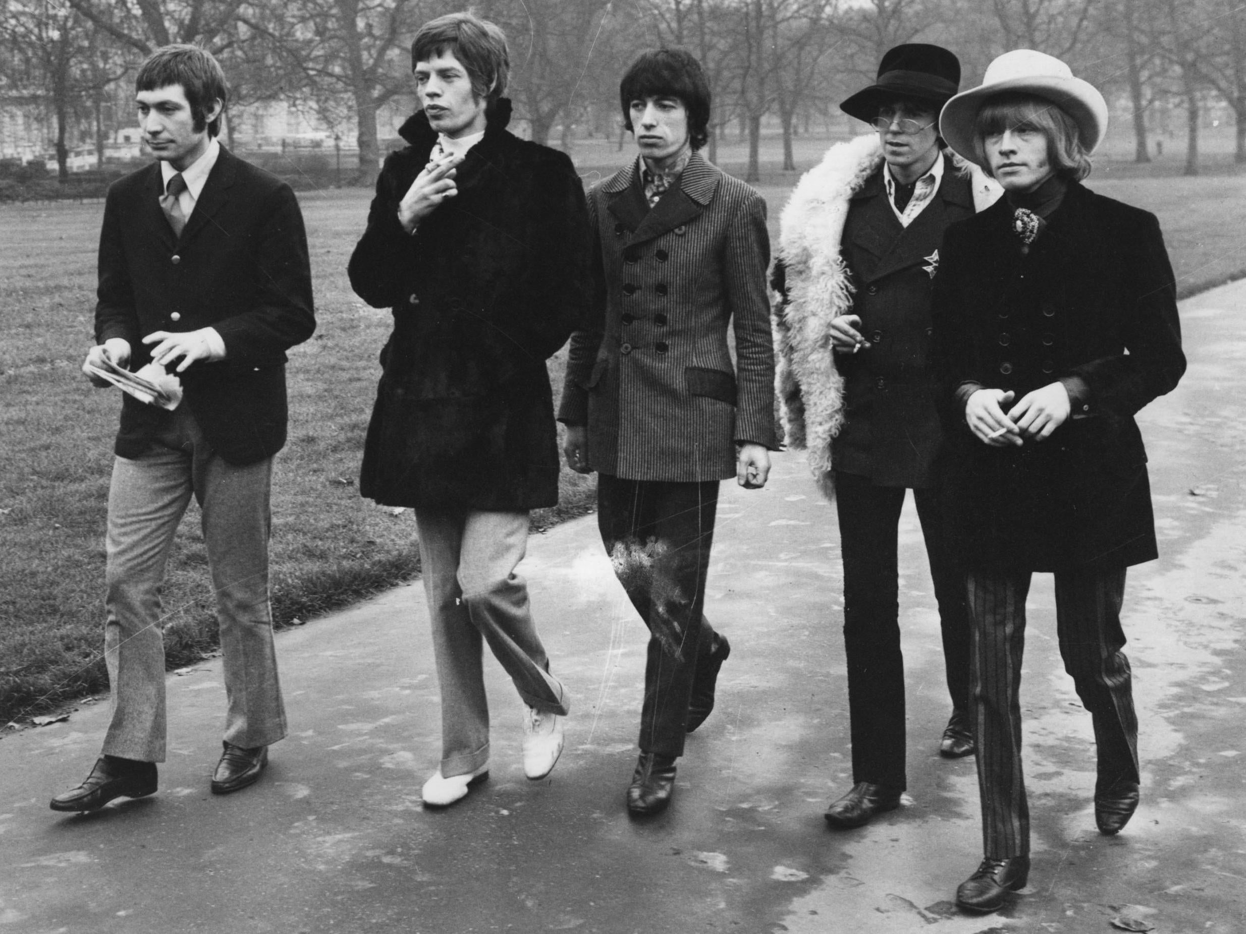 The Rolling Stones walk through London’s Green Park