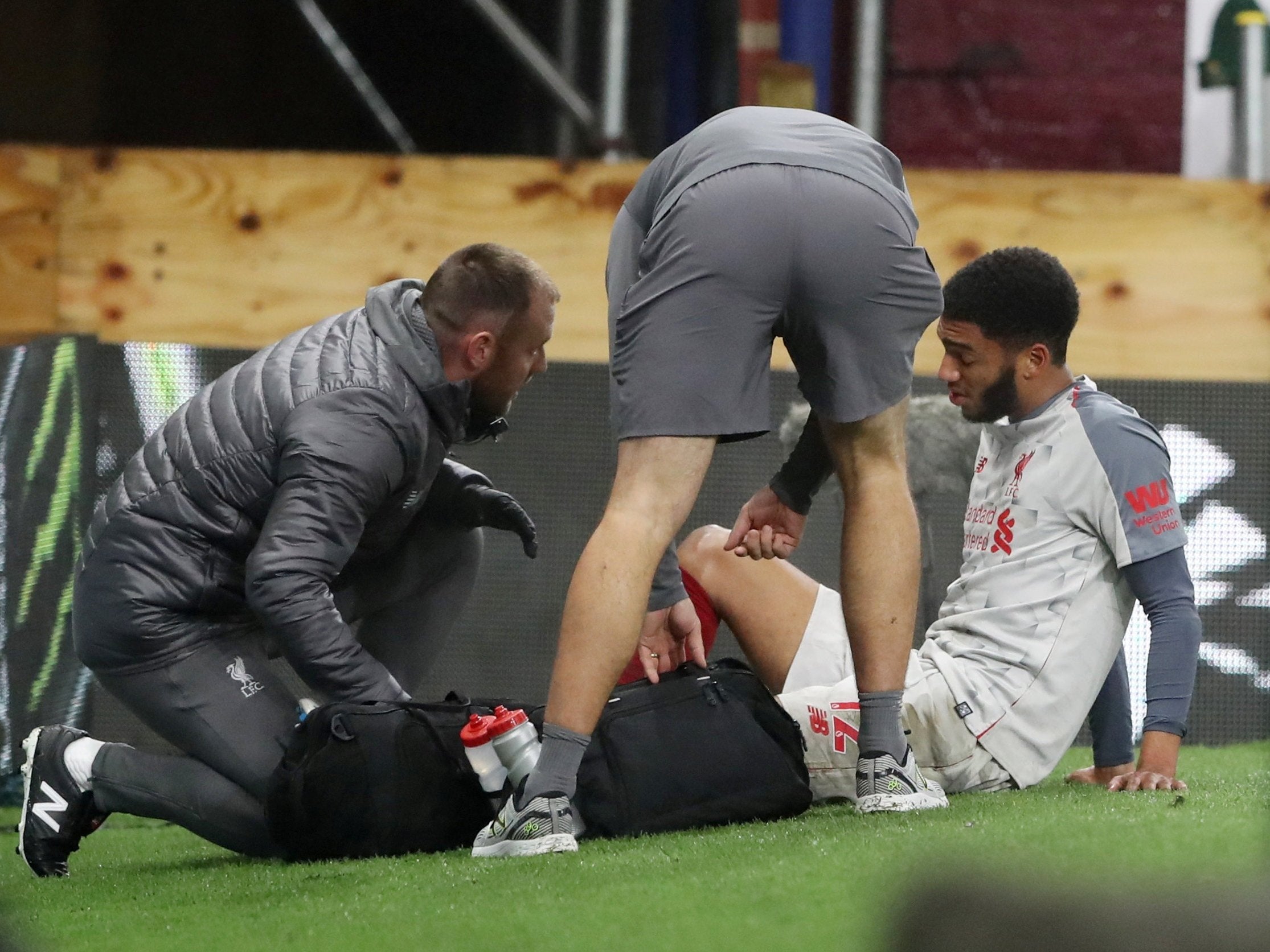 Joe Gomez left the pitch with an injury against Burnley in midweek